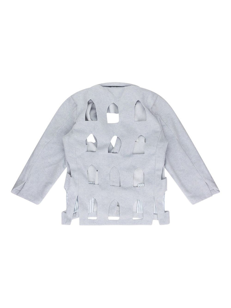 WHO DECIDES WAR cut-out detail blazer outlook