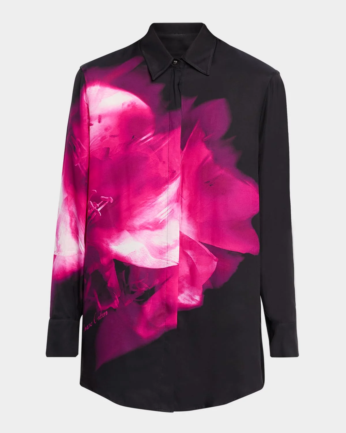 Long-Sleeve Floral Shirt - 1