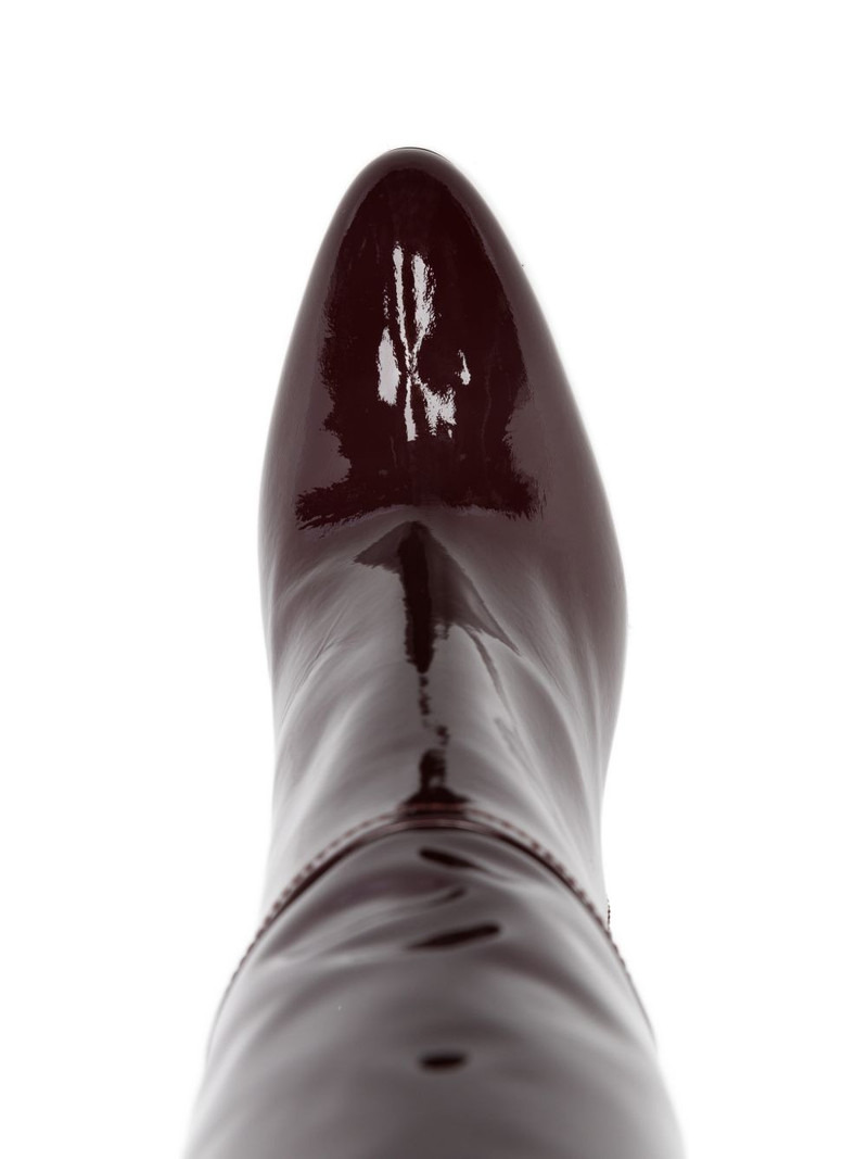 105mm pointed block heel boots 4