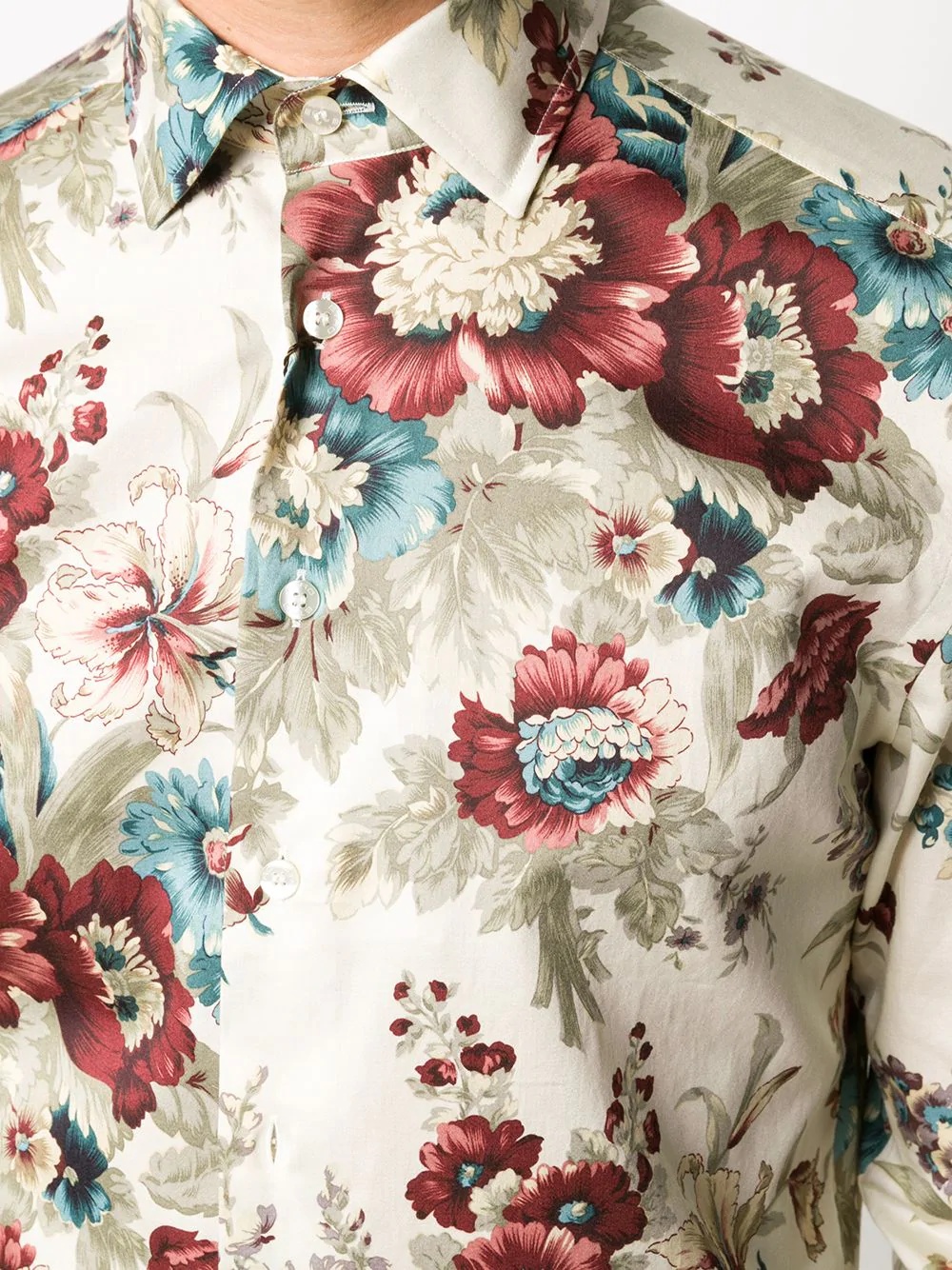 floral-print shirt - 5