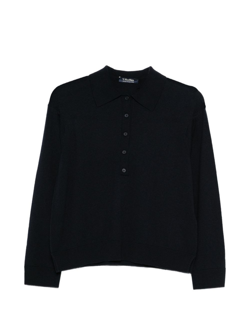 button-up collar polo top 1