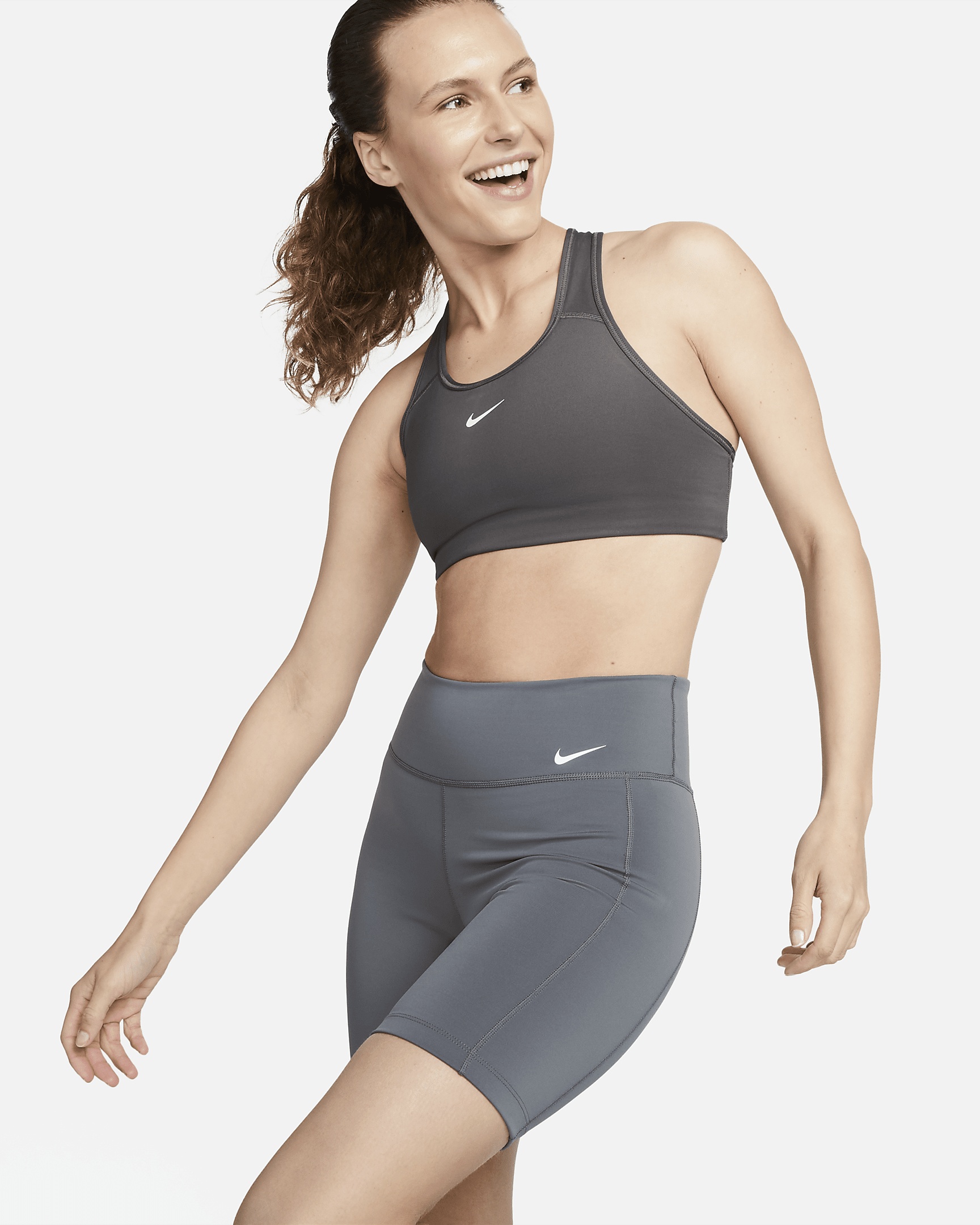 Nike Women's One Leak Protection: Period Mid-Rise 7" Biker Shorts - 1