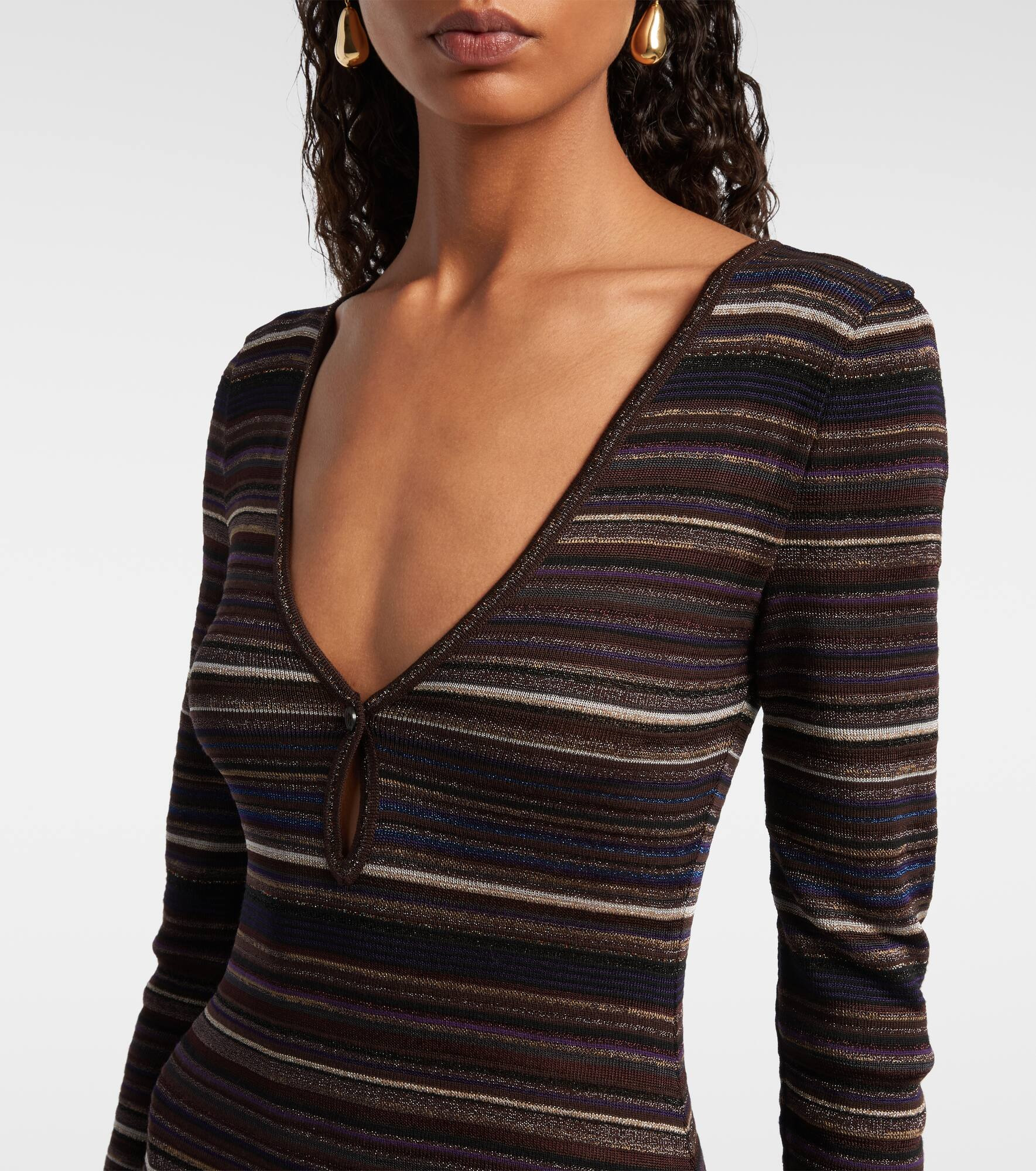 Striped maxi dress - 4