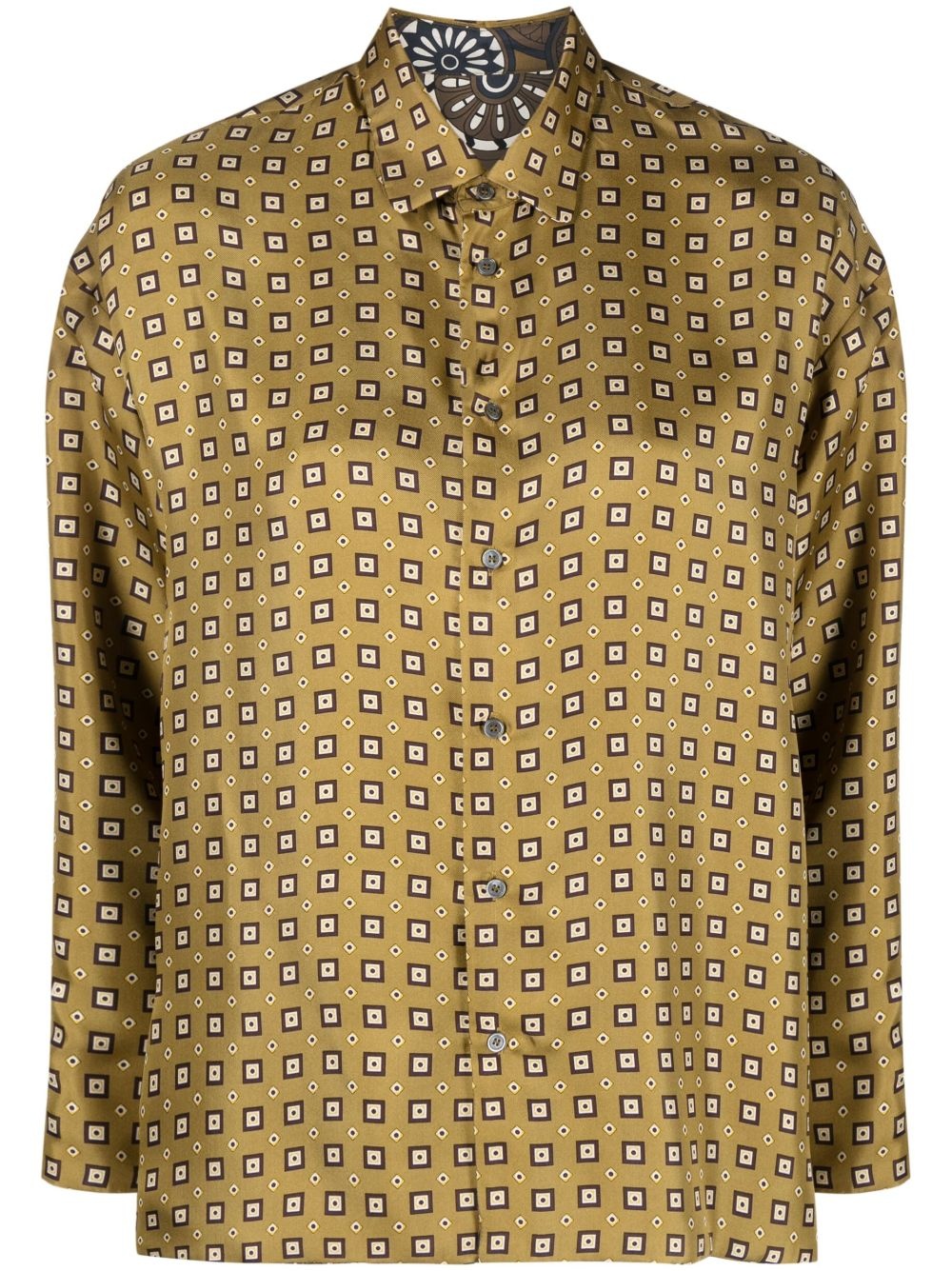 reversible graphic-print shirt - 1