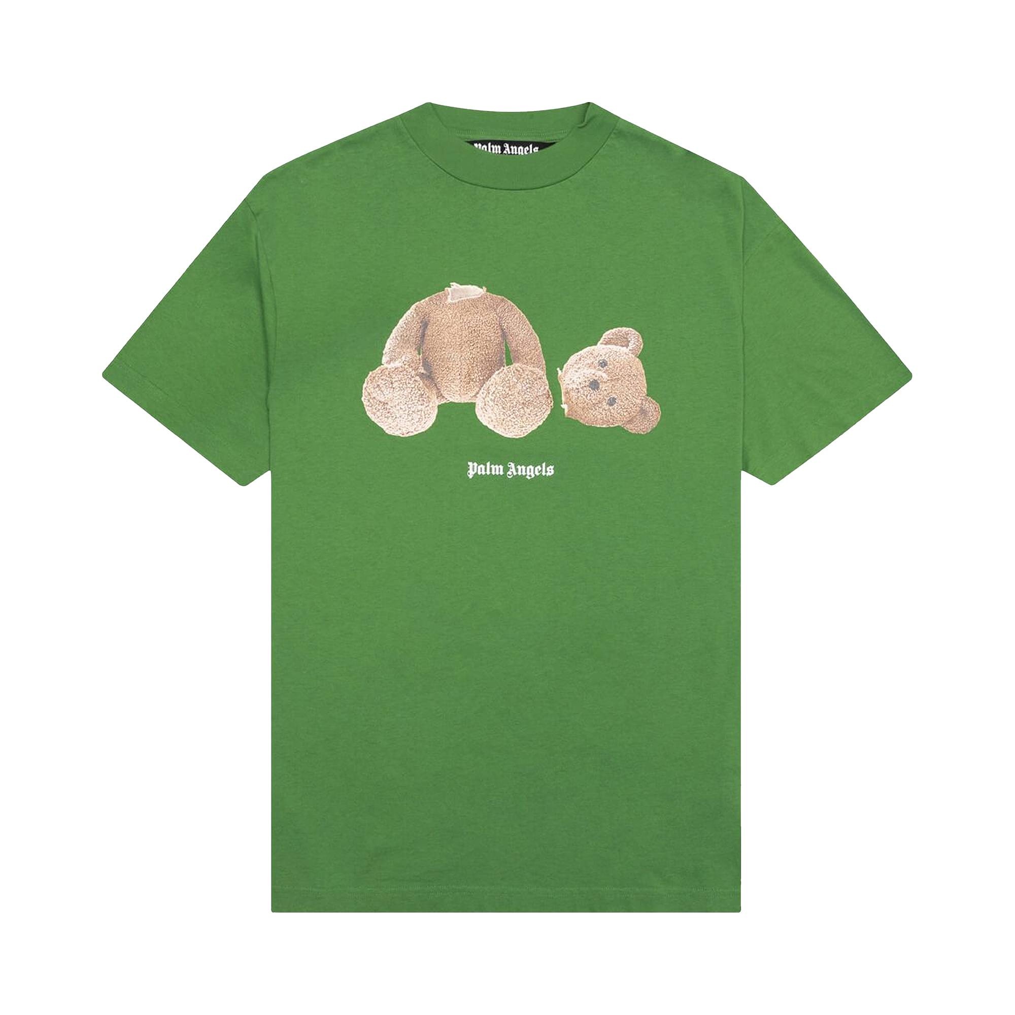 Palm Angels Bear Classic Tee 'Green/Brown' - 1