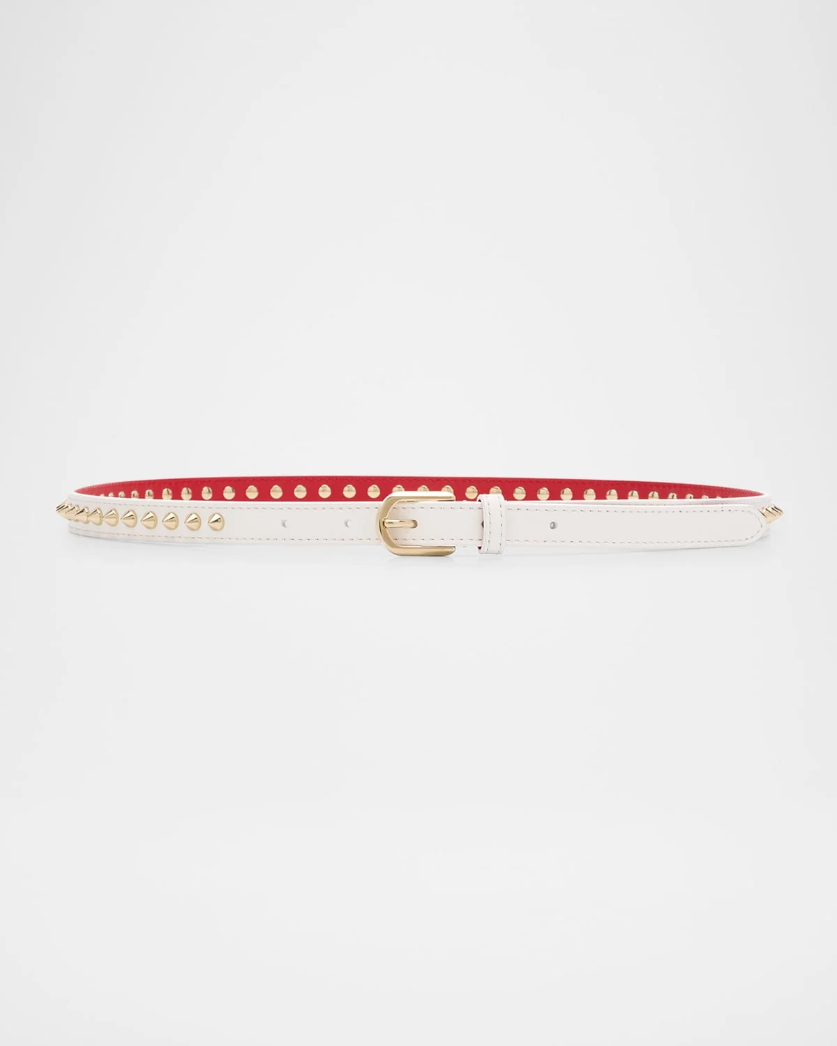 Cabata Paris Spike Skinny Belt in Calf Leather - 1