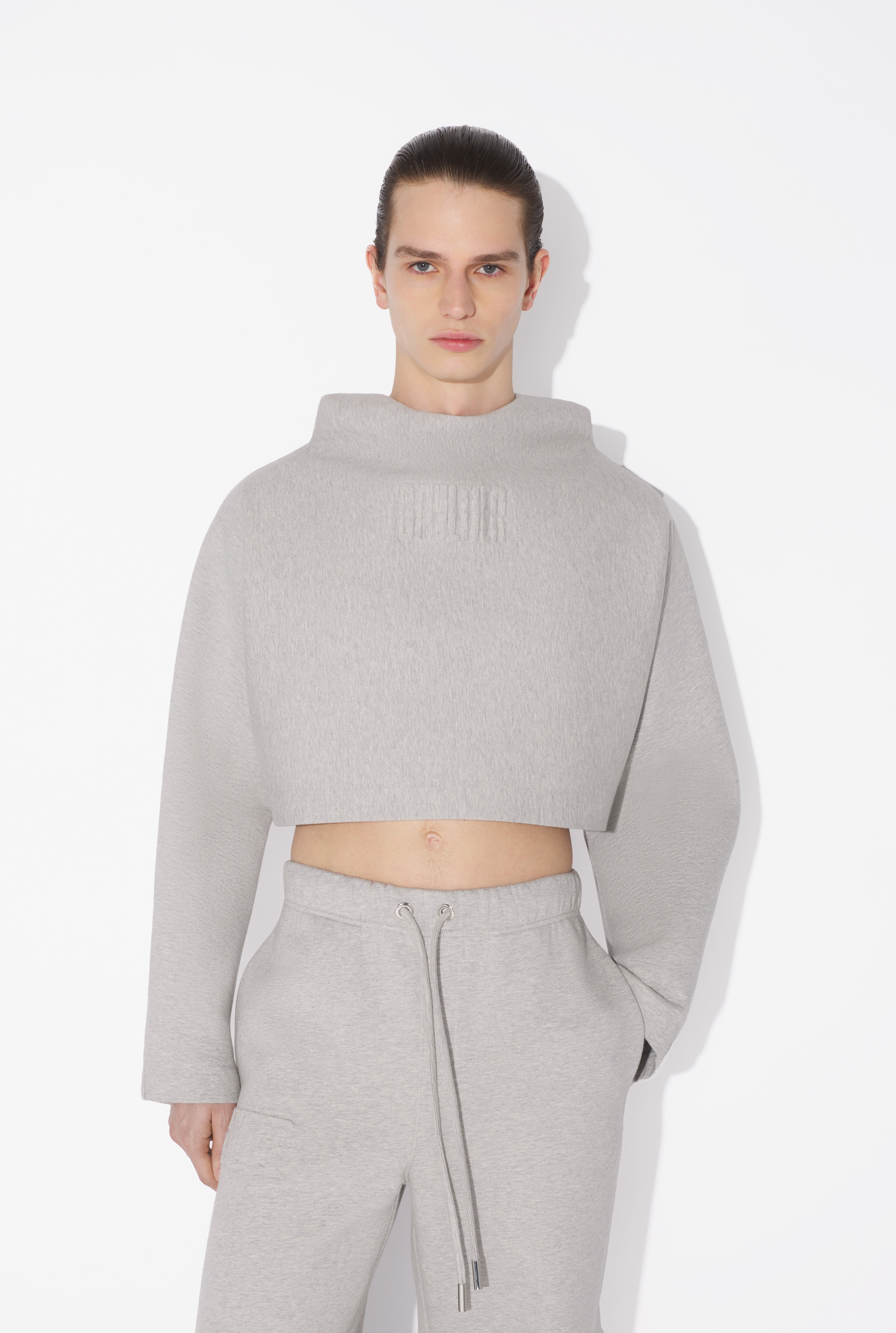 THE EMBOSSED GAULTIER HOODED SWEATSHIRT - 7