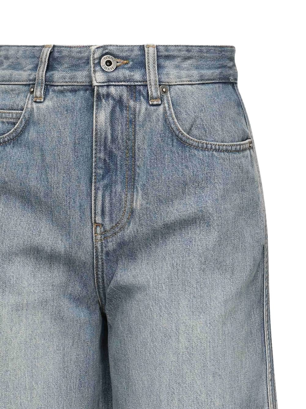 leather-patch button-fly jeans - 2