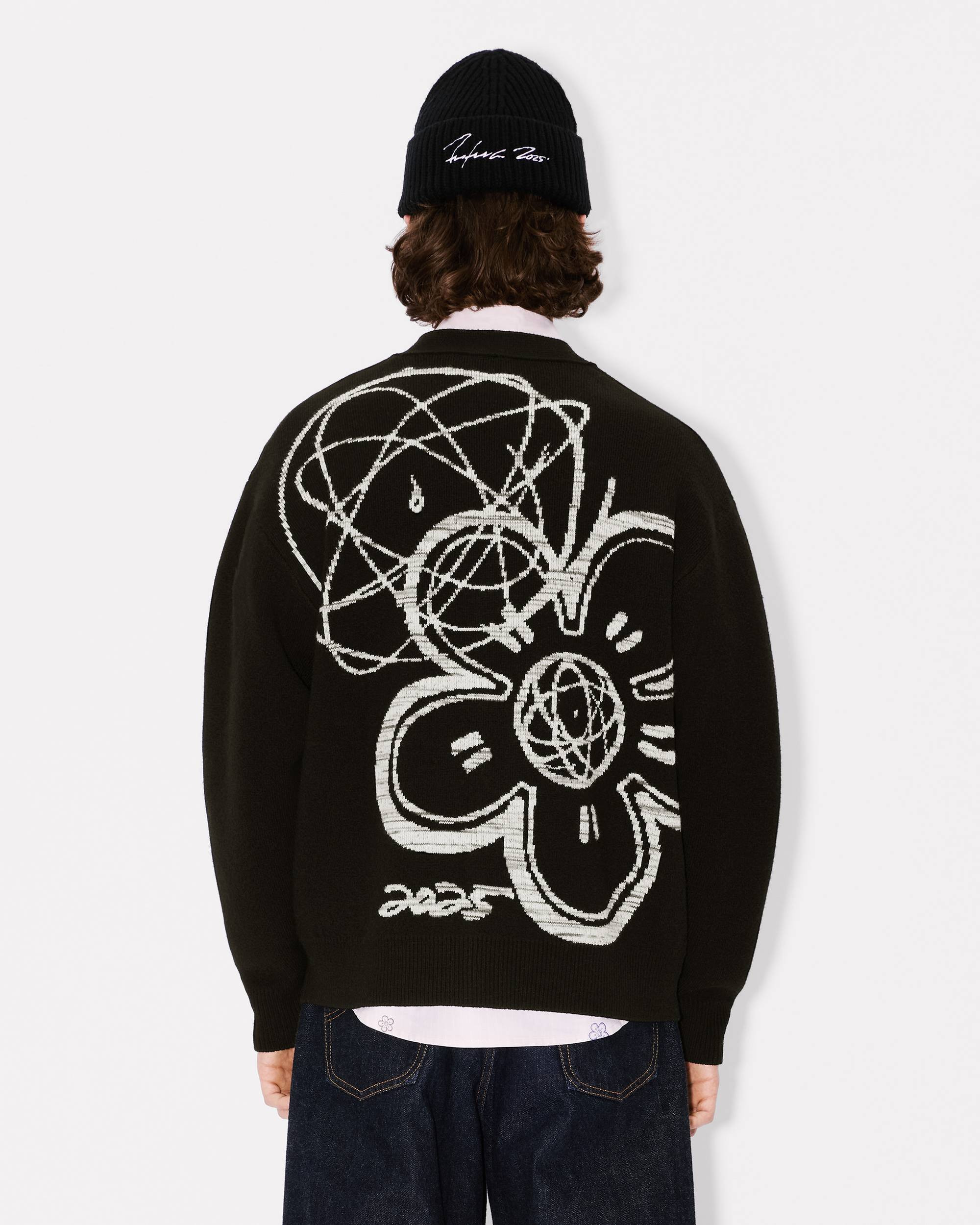 'Kenzo x Futura 2000' genderless cardigan in wool - 10