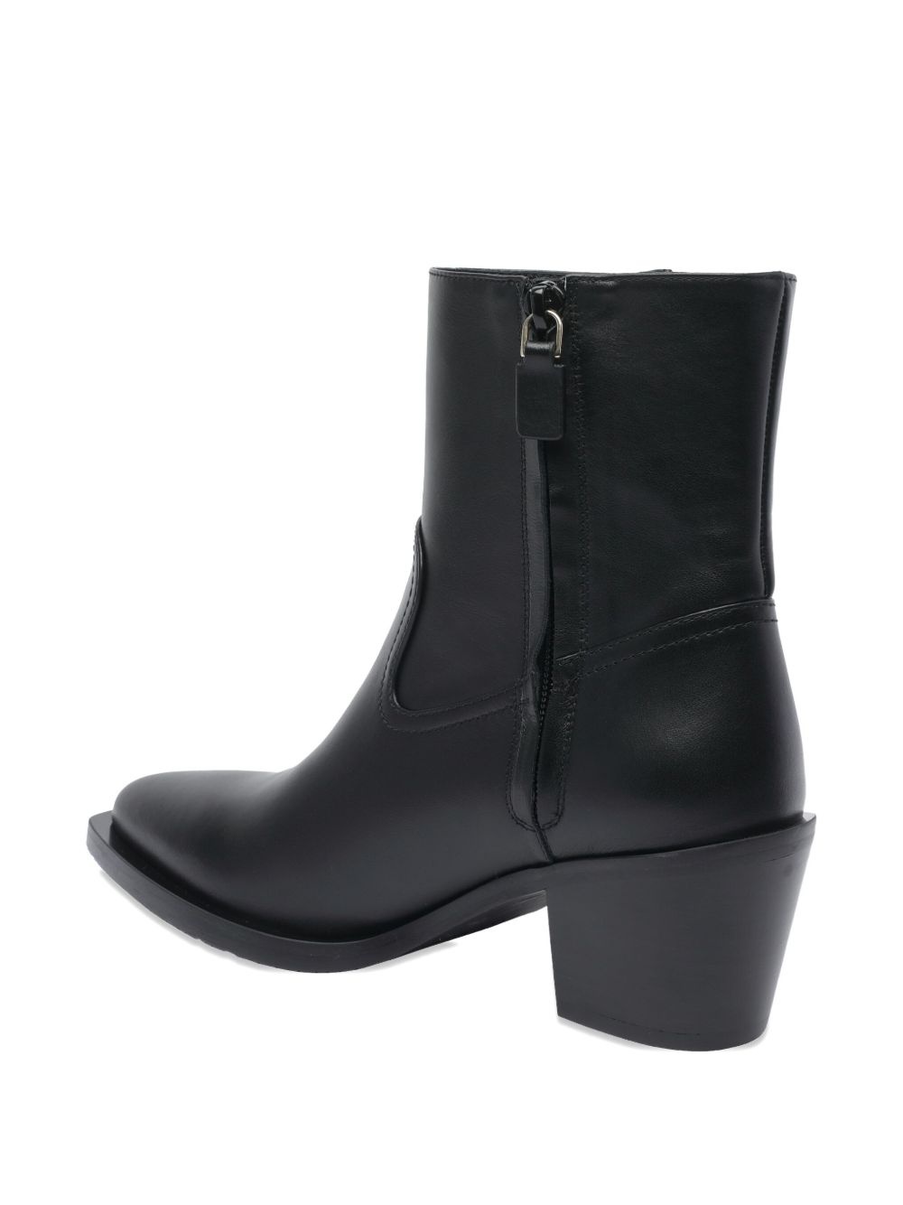 65mm leather cowboy boots - 4