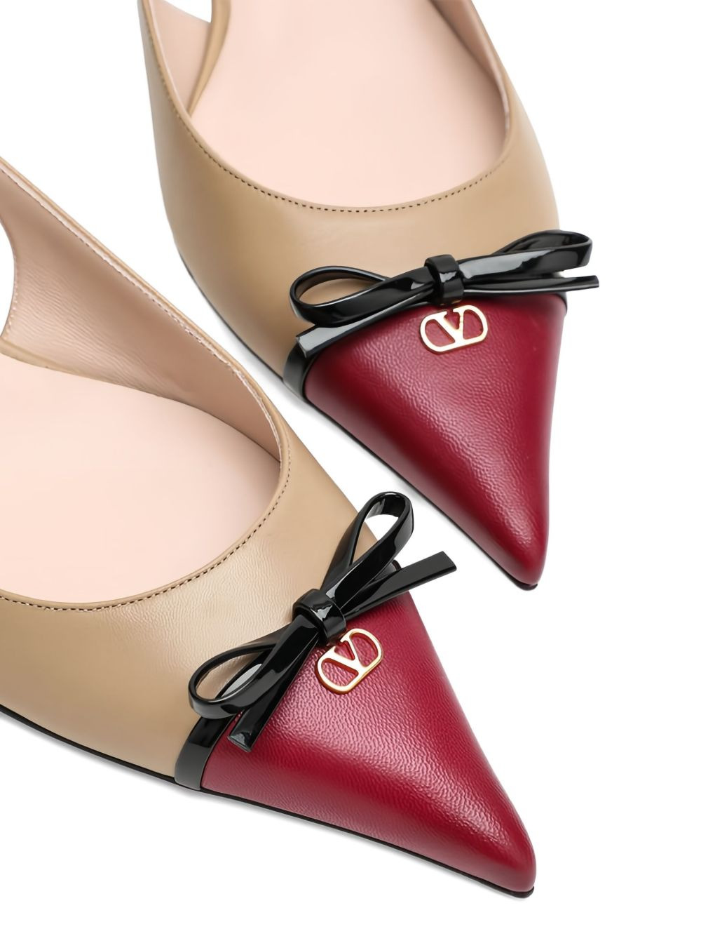 60mm slingback bow pumps - 4