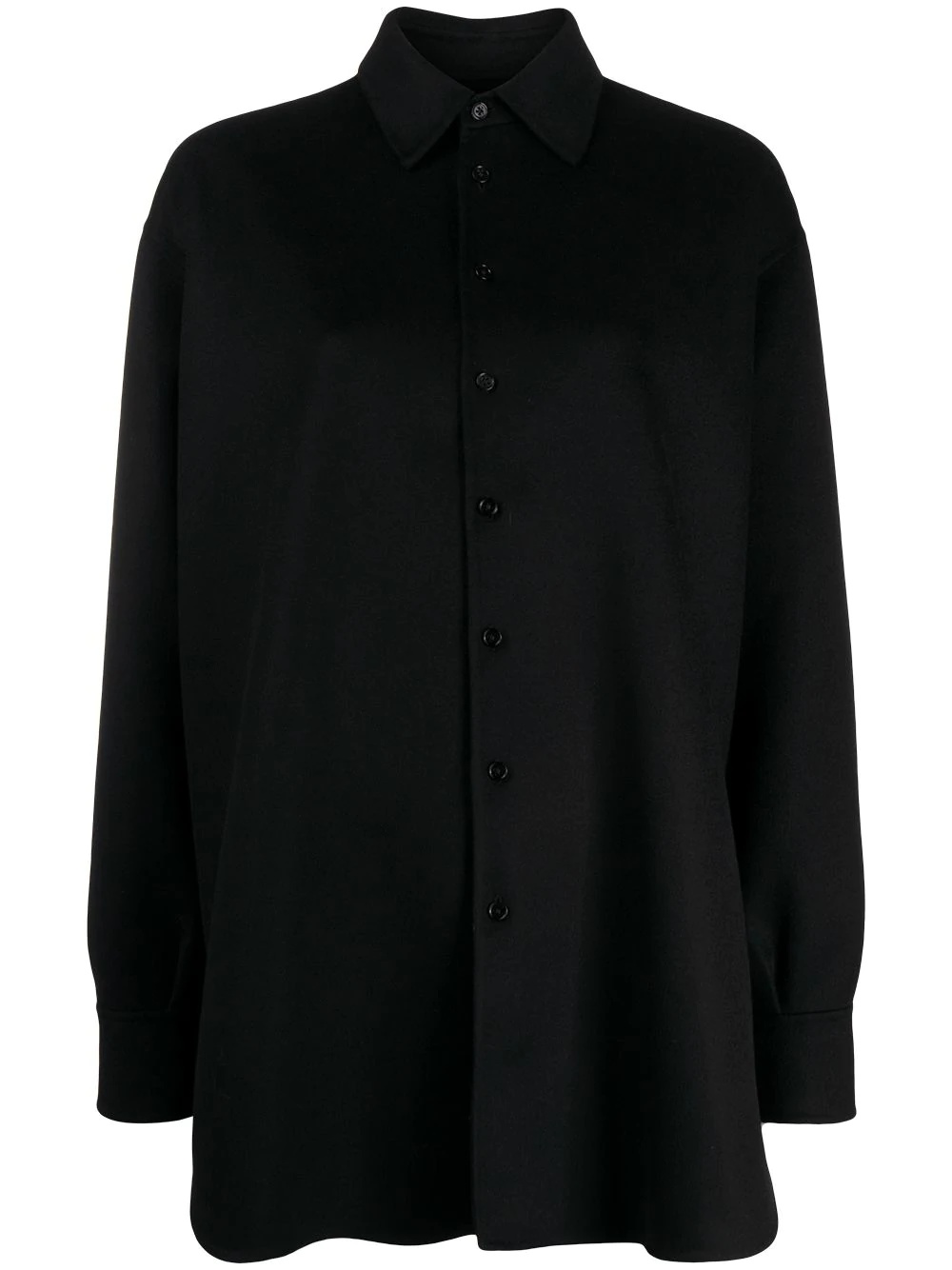 plain cashmere shirt - 1