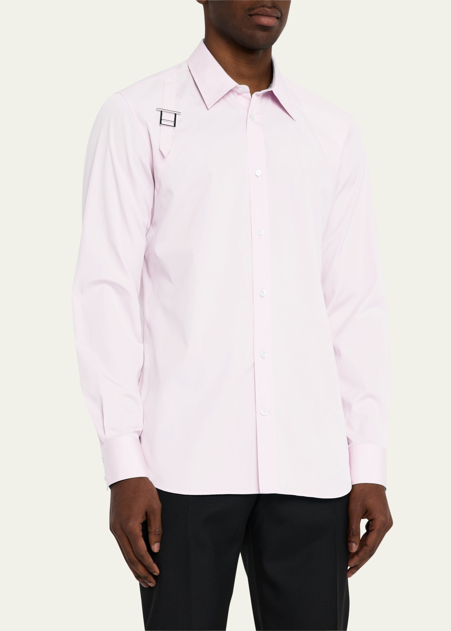 Men's Harness Sport Shirt with Strap - 4