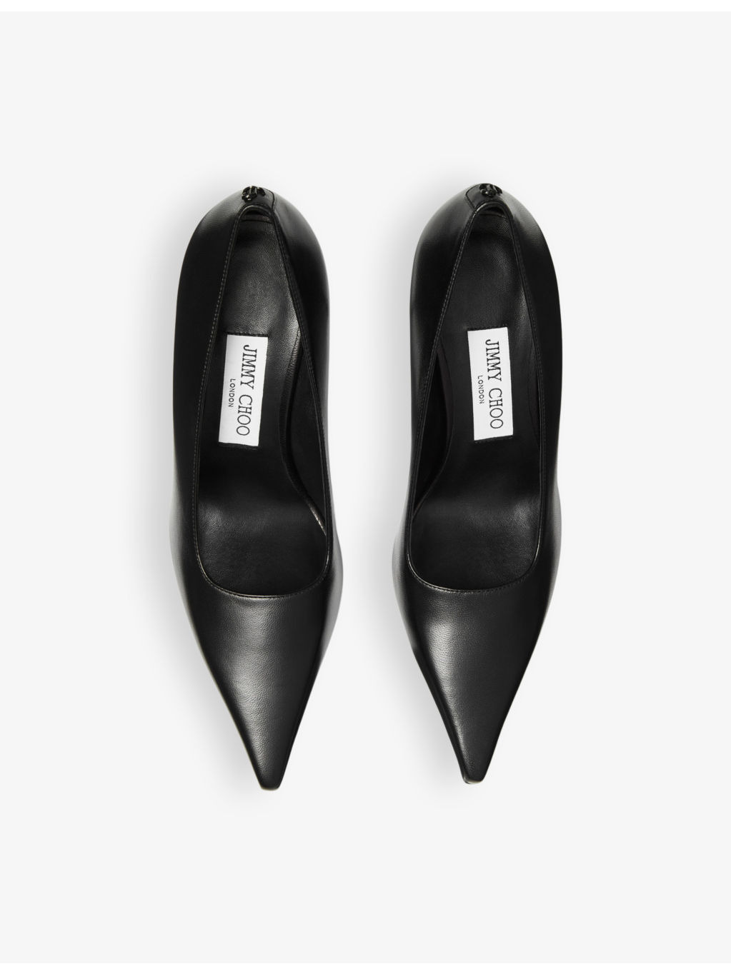 Ixia 80 logo-embellished leather heeled courts - 2