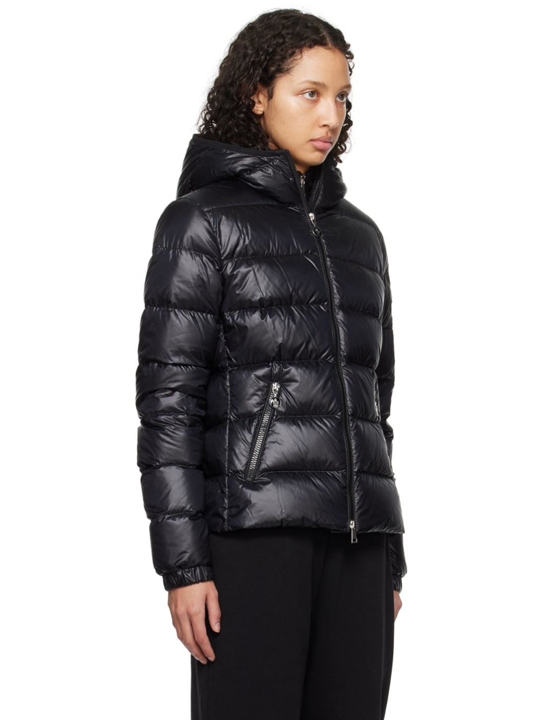 Black Gles Down Jacket - 2