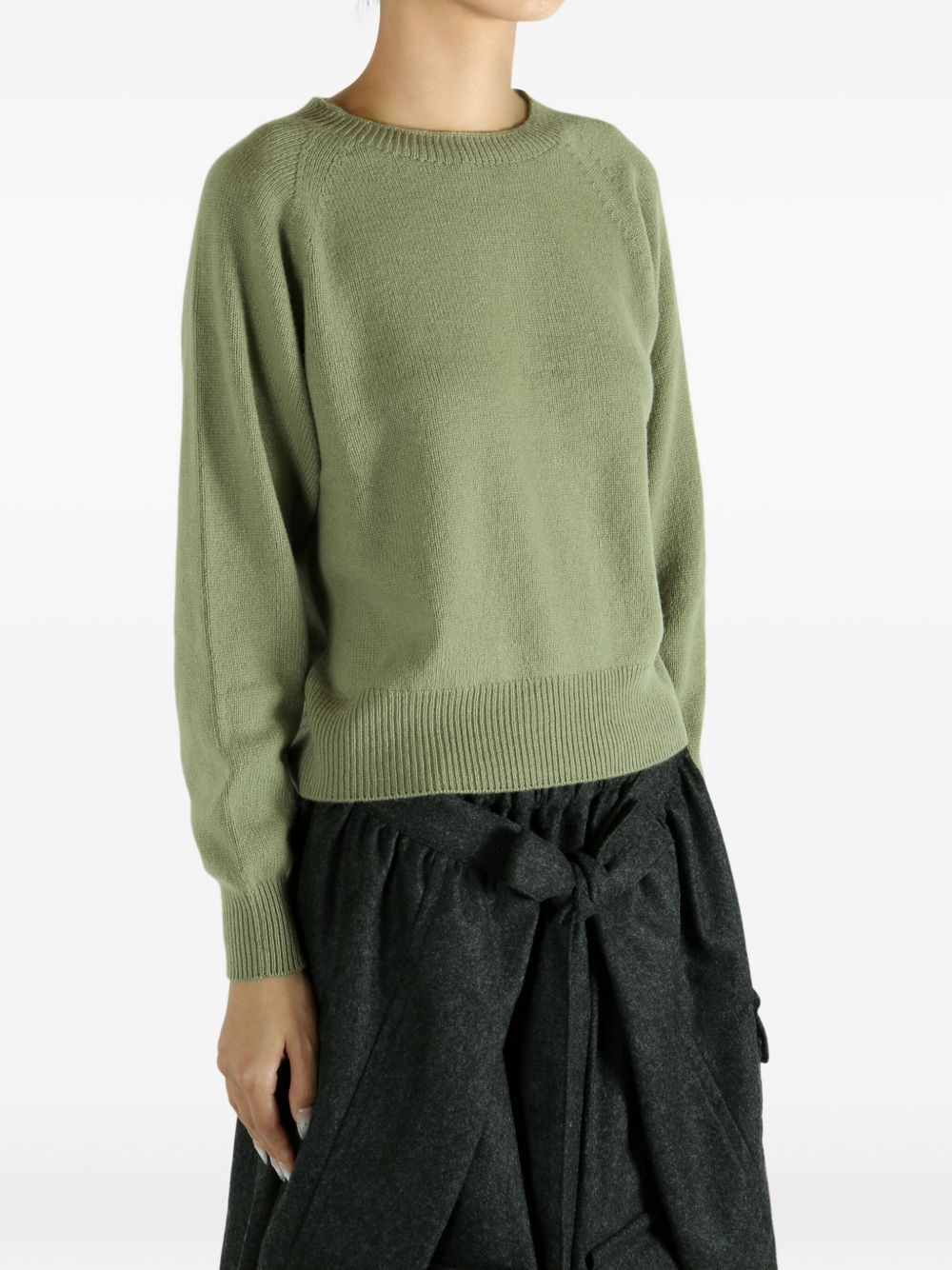 raglan-sleeve cashmere sweater - 3