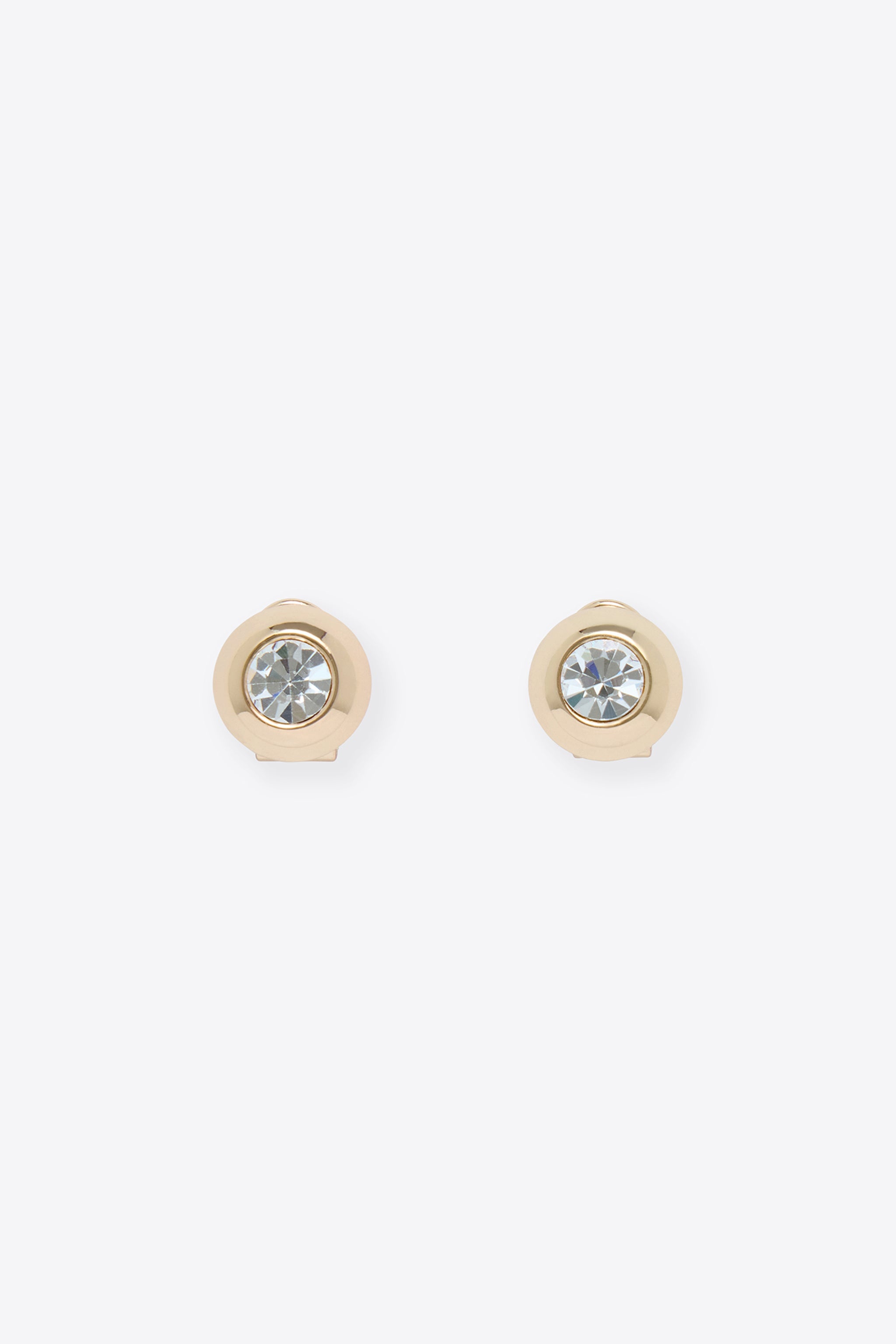 CRYSTAL DOME STUD EARRINGS - 1