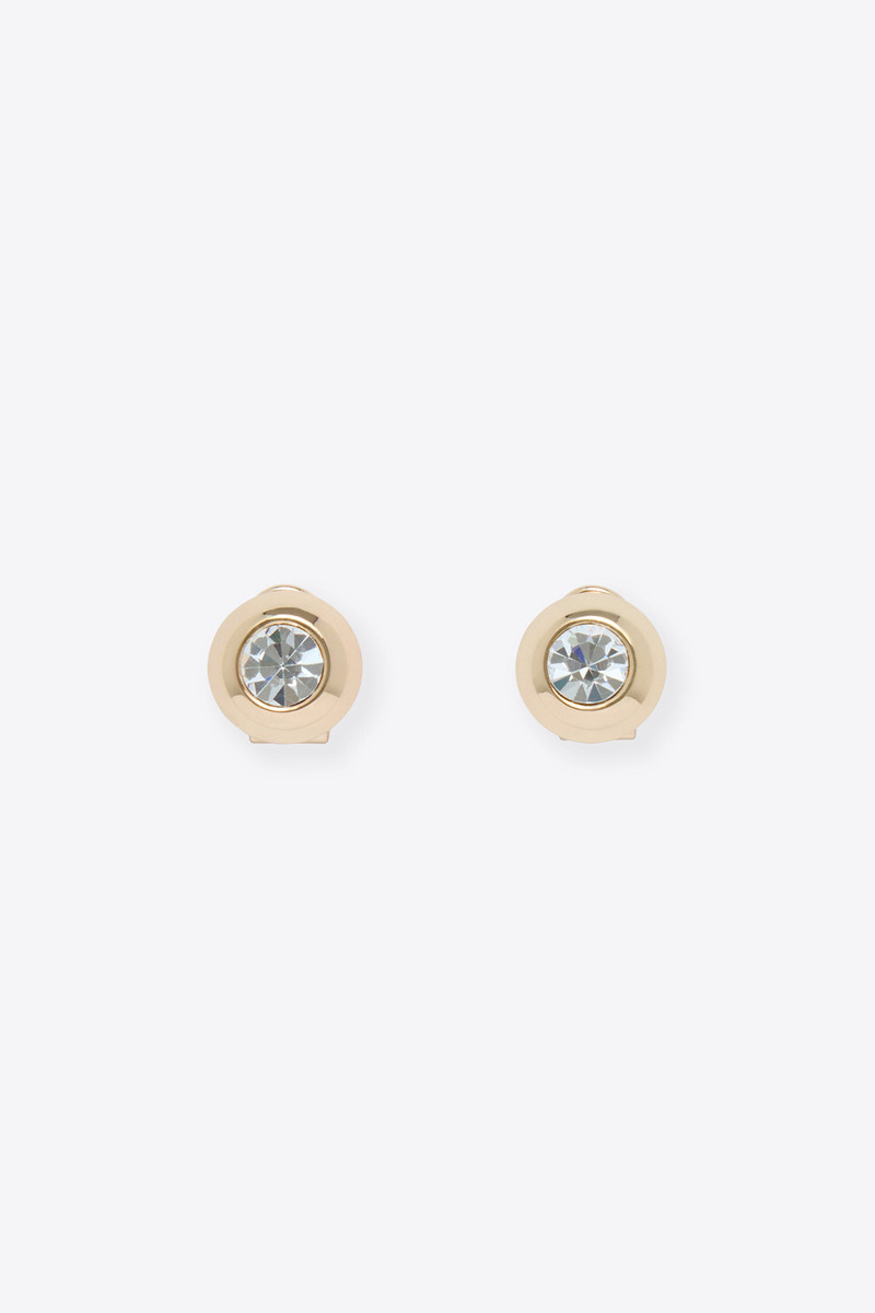 CRYSTAL DOME STUD EARRINGS 1