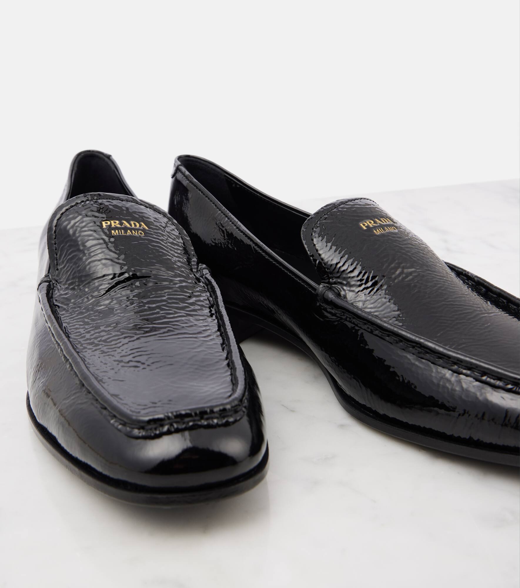 Patent leather loafers - 5