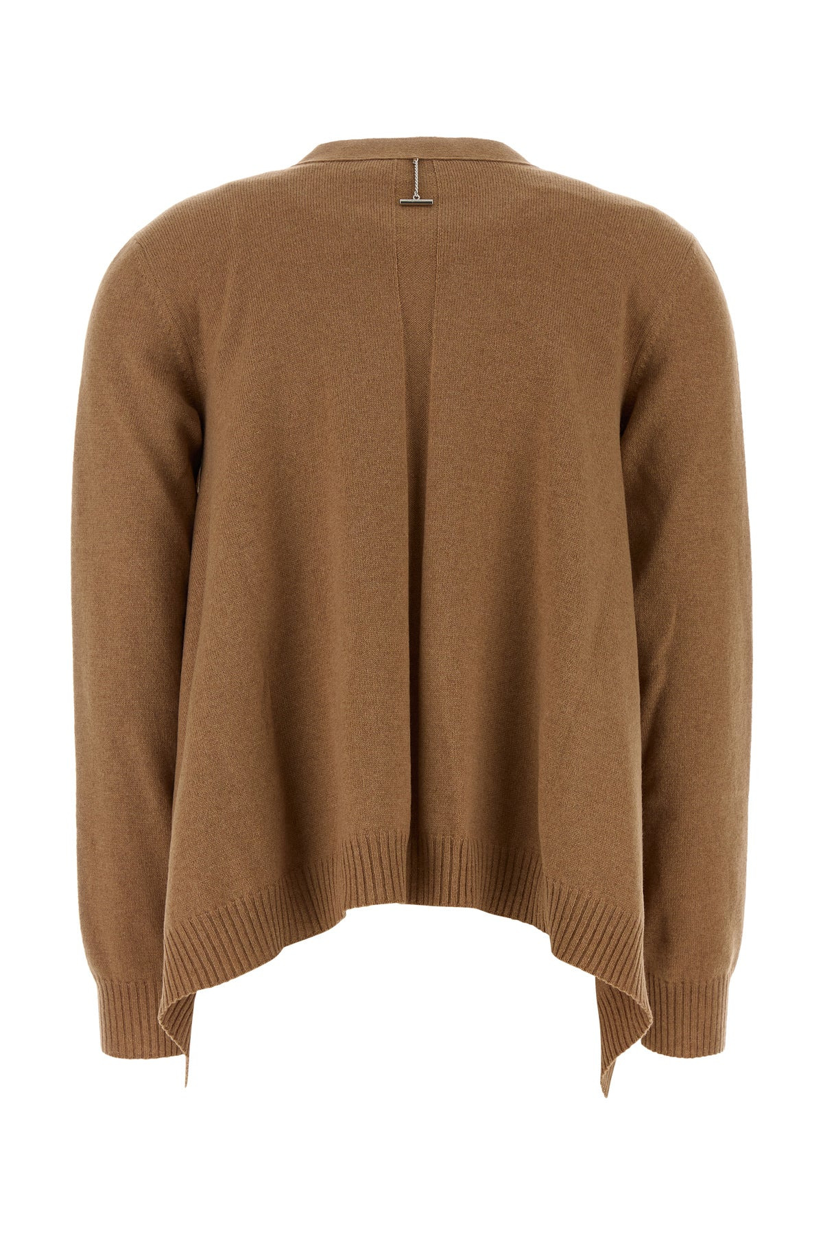 Biscuit cashmere blend oversize cardigan - 2