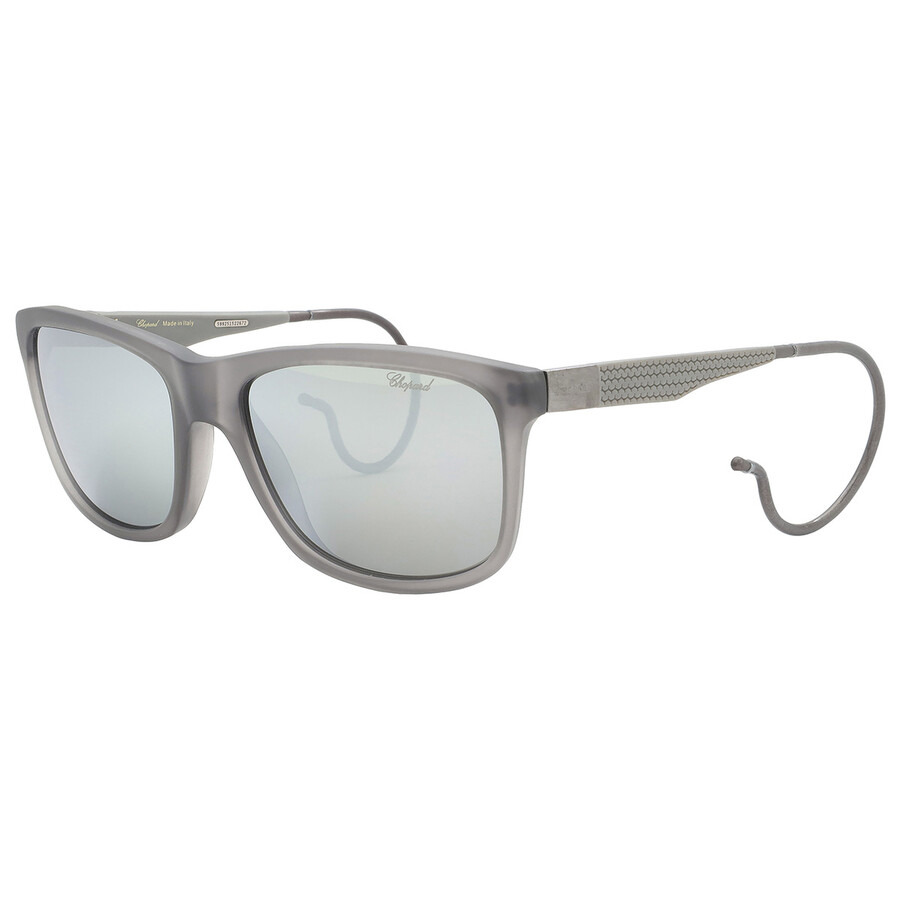 Chopard Polarized Grey Square Men's Sunglasses SCH156M 9MBP 57 - 2