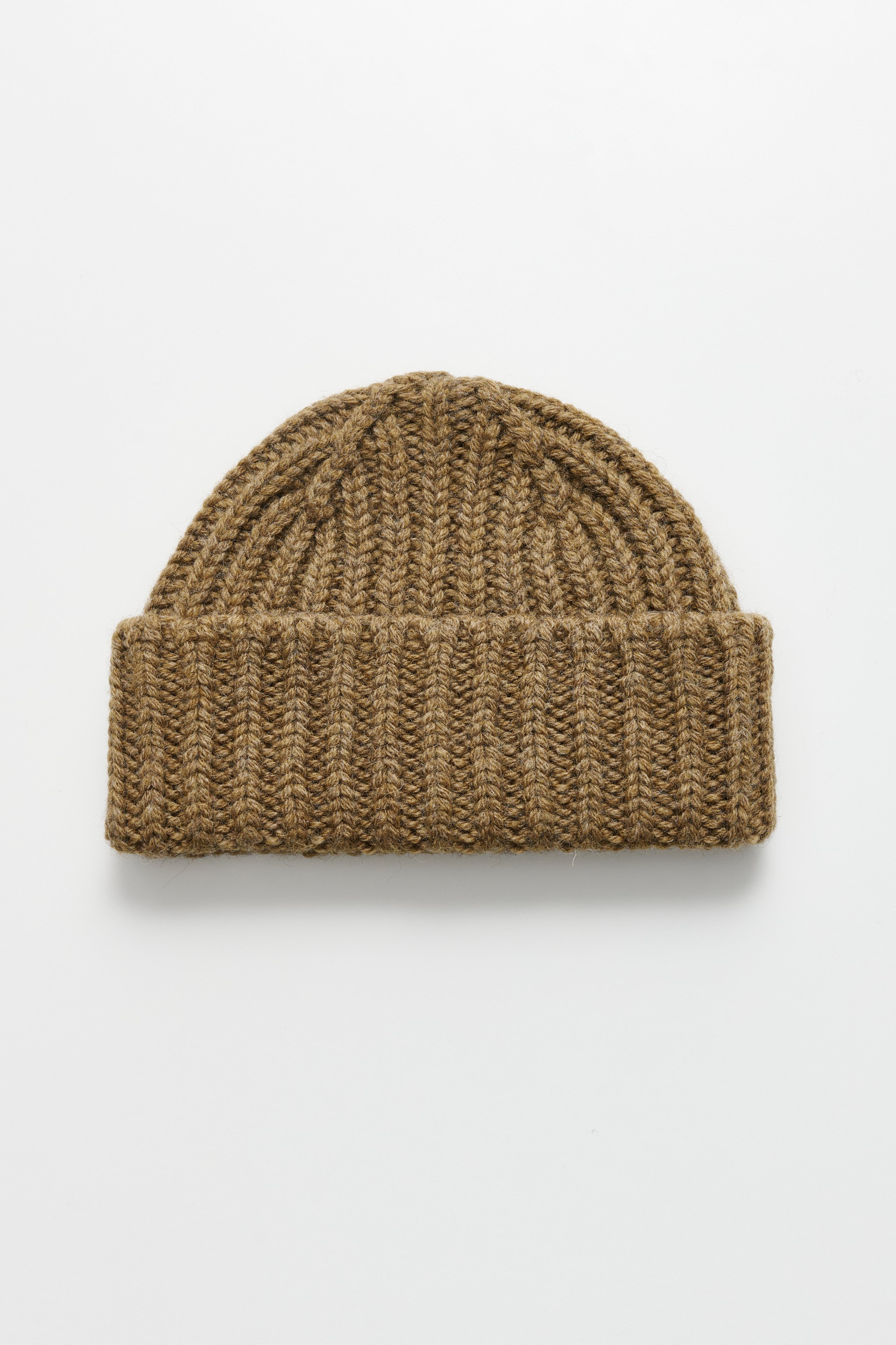 MARGARET HOWELL MHL CHUNKY RIB HAT BRITISH WOOL OLIVE - 2