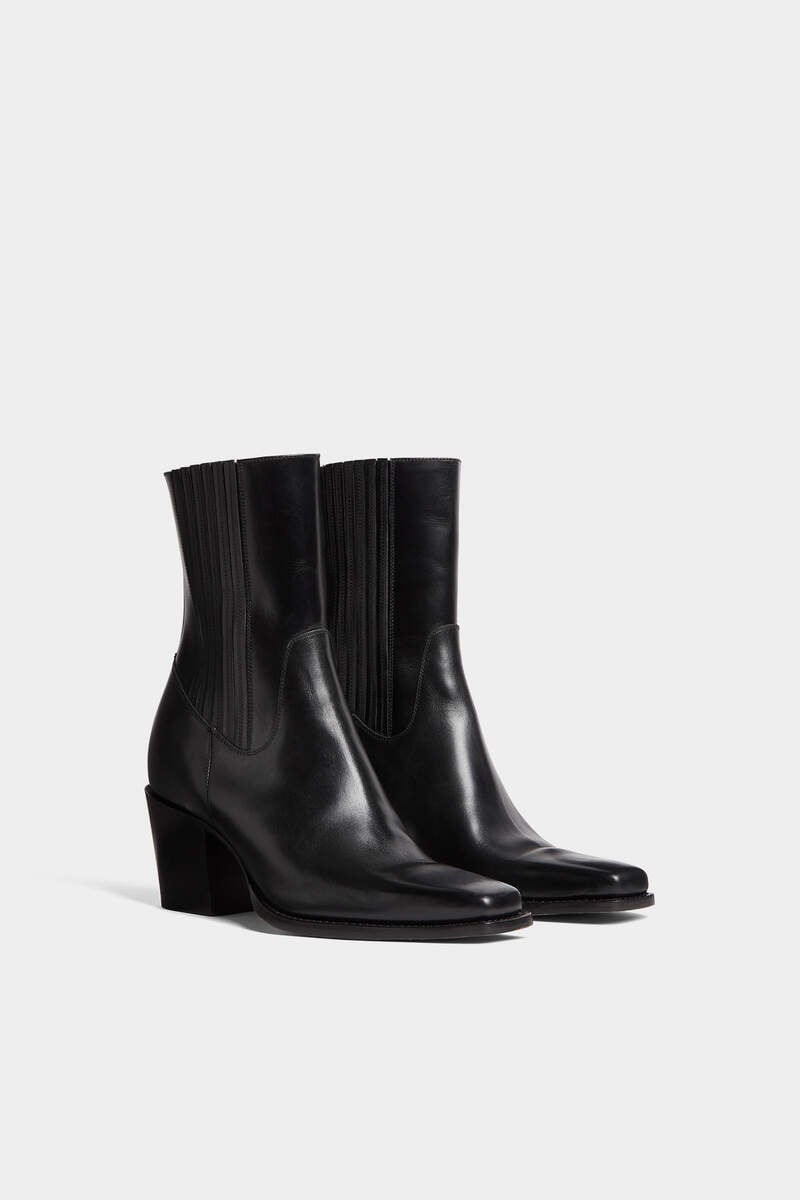 CITY MAN LEATHER HEELED BOOTS - 2