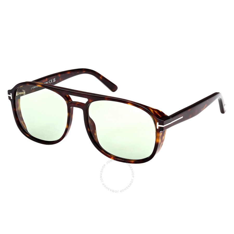 Tom Ford Rosco Green Navigator Men's Sunglasses FT1022 52N 58 - 1