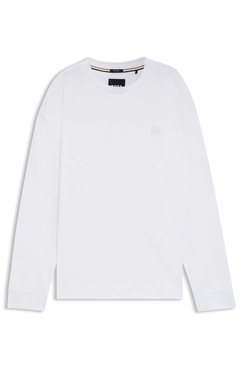 MERCERISED-COTTON T-SHIRT WITH DOUBLE B MONOGRAM 1