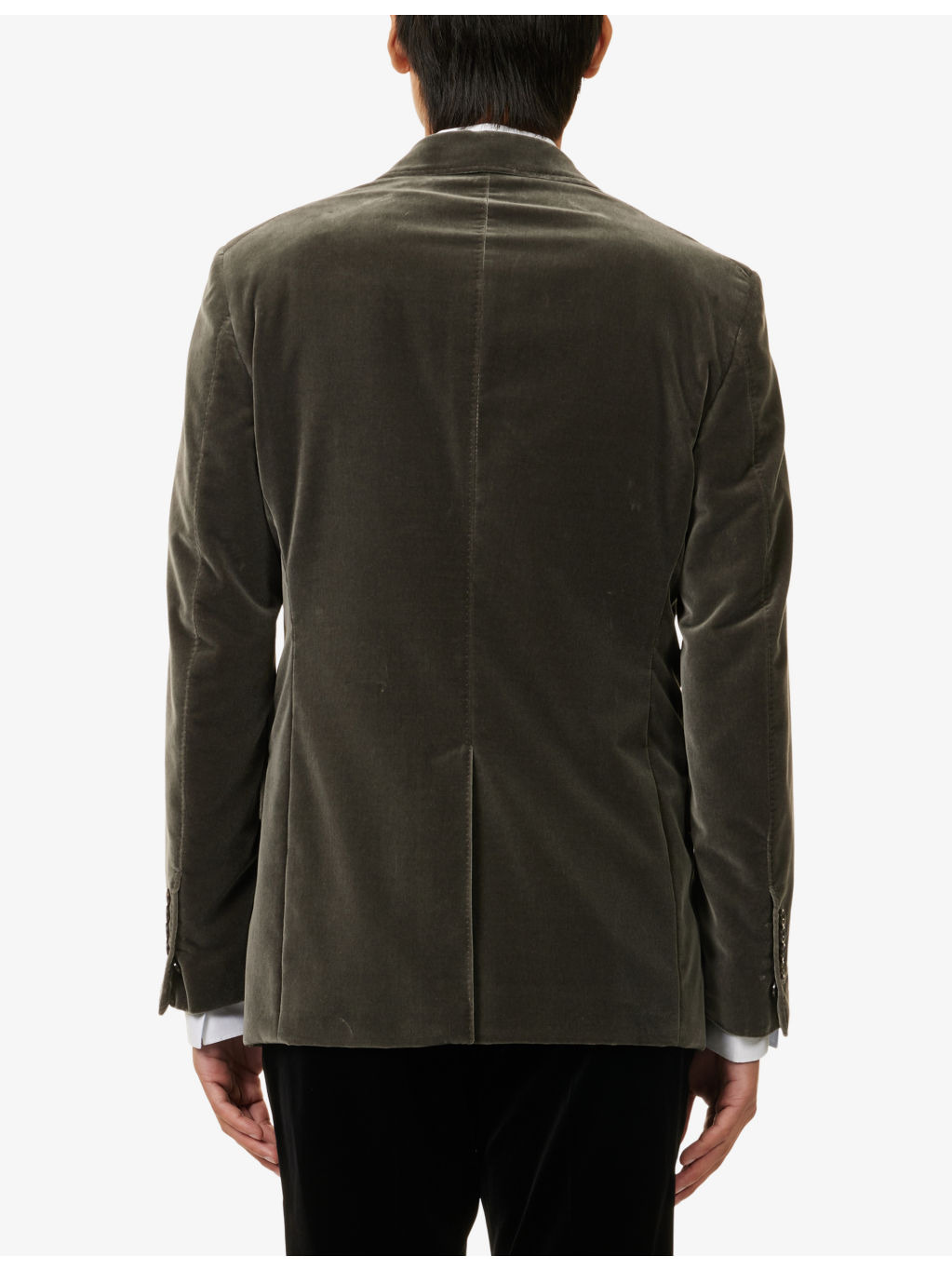 Shelton Notched-Lapels Velvet Jacket - 4