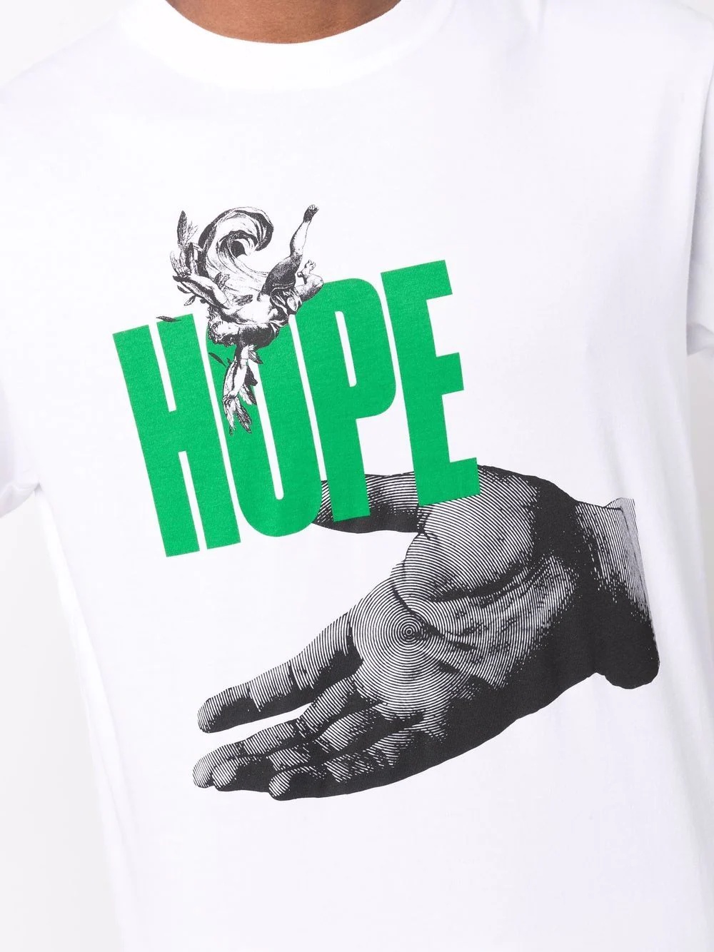 Hope print cotton T-shirt - 5