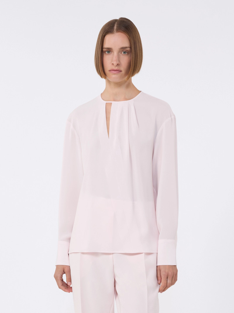KAKI Lightweight cady blouse - PINK 3
