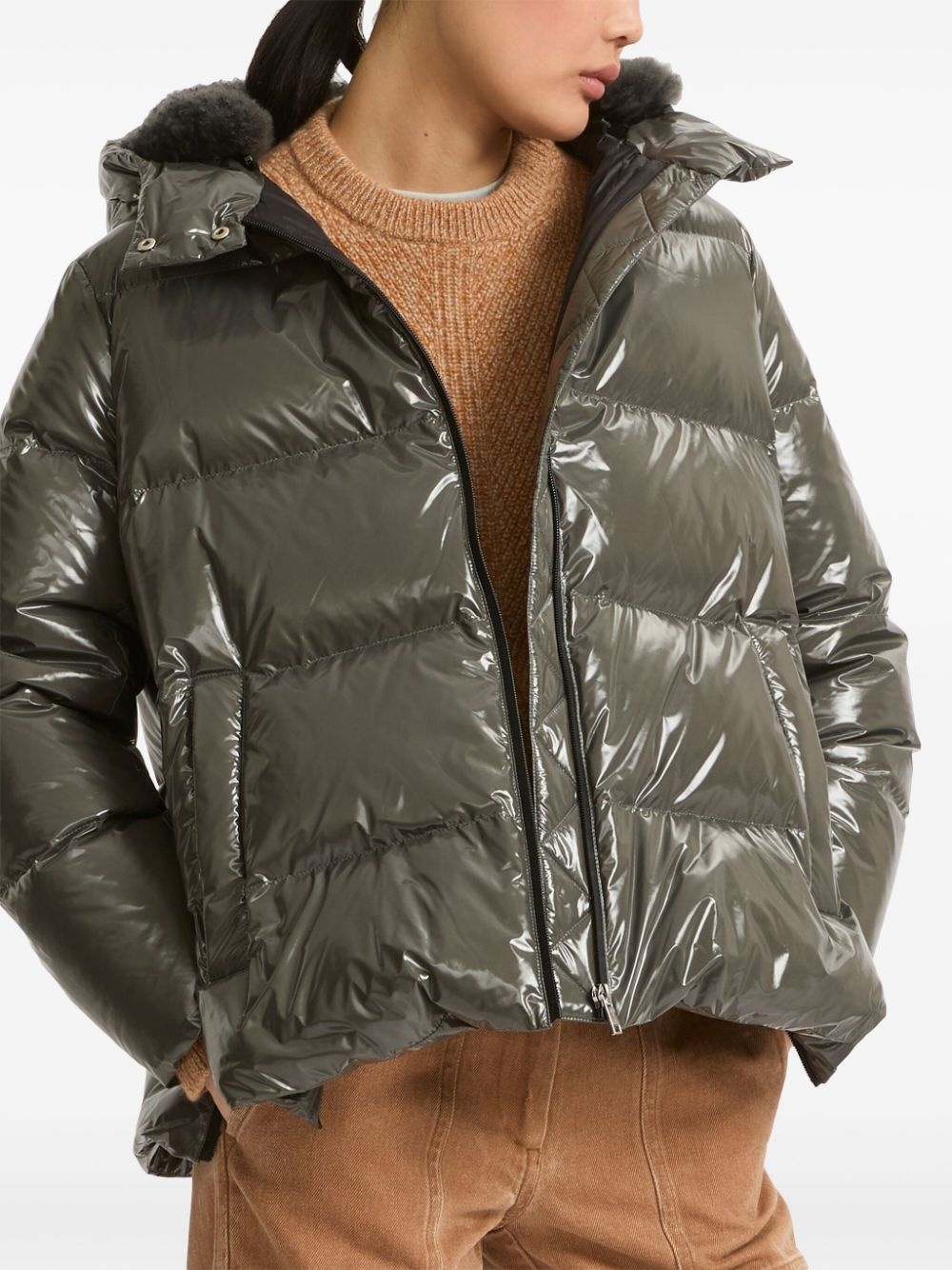 duck-down padded jacket - 4