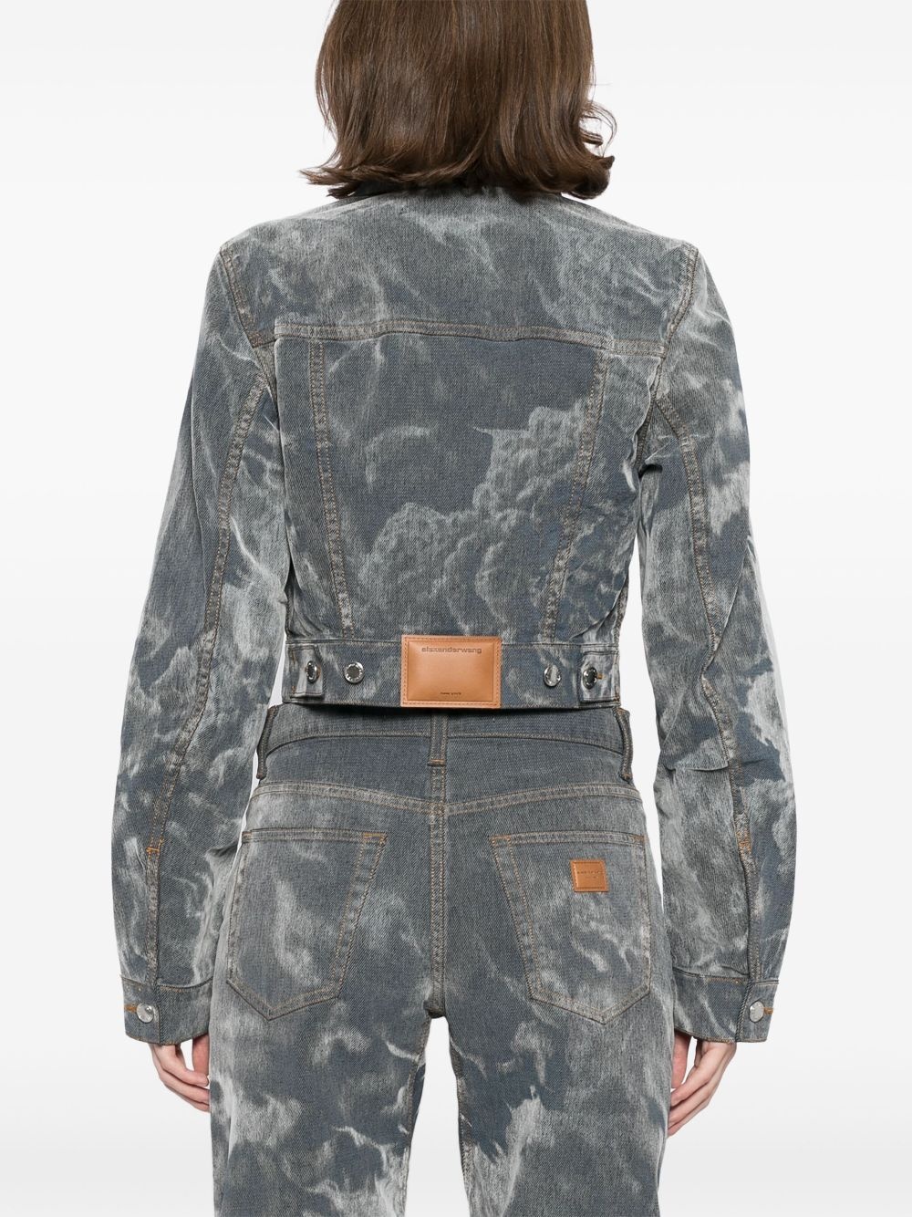 faded effect jacket - 4