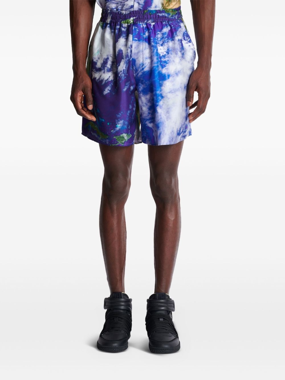 Earth-print shorts - 5