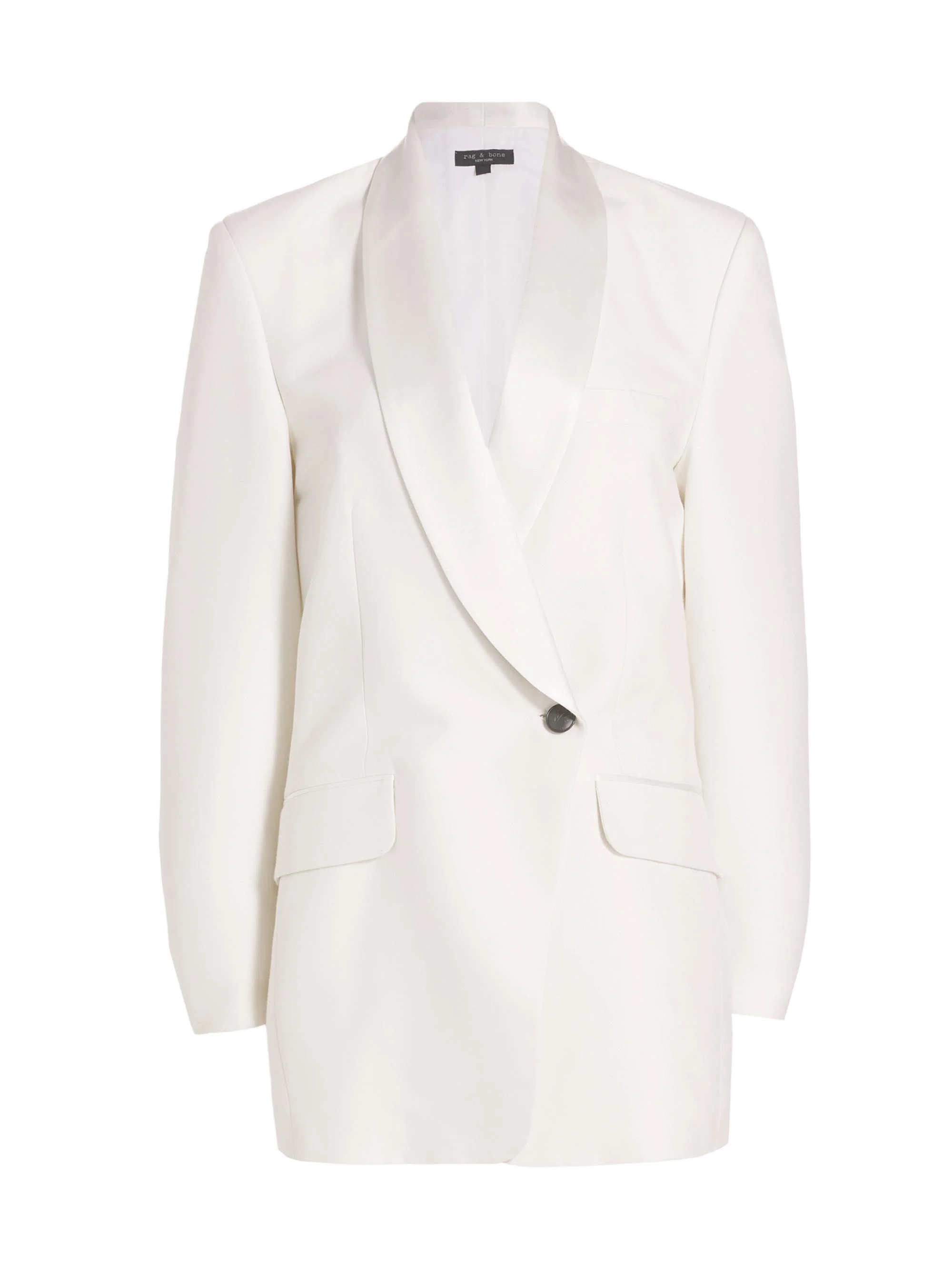 Women's Femi Wool-Blend Double-Breasted Blazer Dress - White - 1