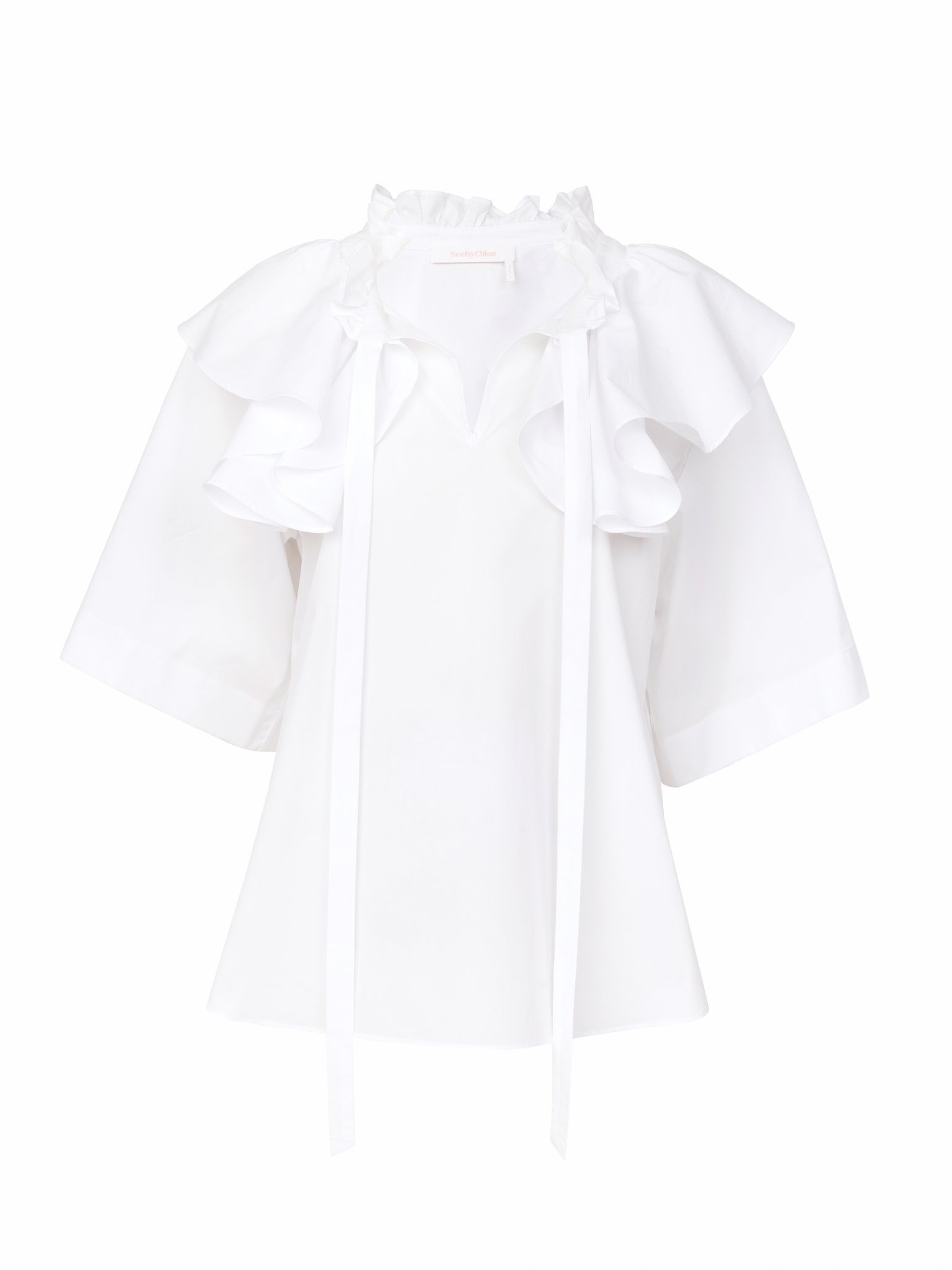SHORT-SLEEVE BLOUSE - 1