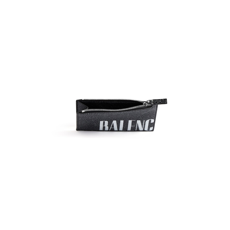 Men's Editor Long Coin And Card Holder  in Black/white 3