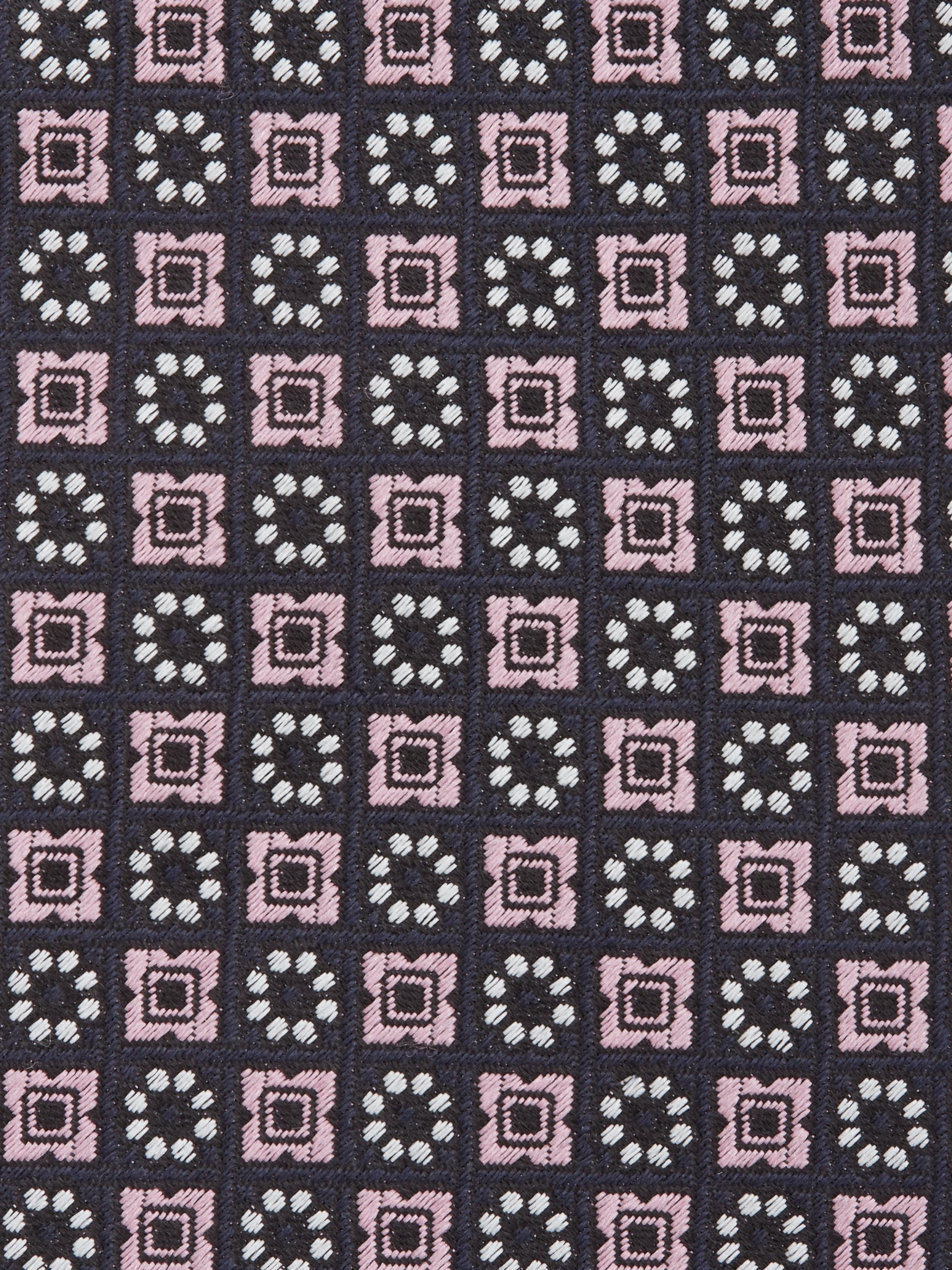 PINK CINQUE PIEGHE SILK TIE - 2