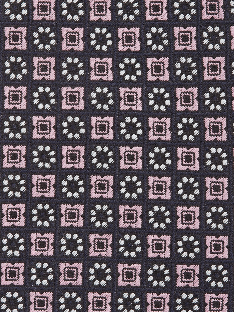 ZEGNA PINK CINQUE PIEGHE SILK TIE outlook