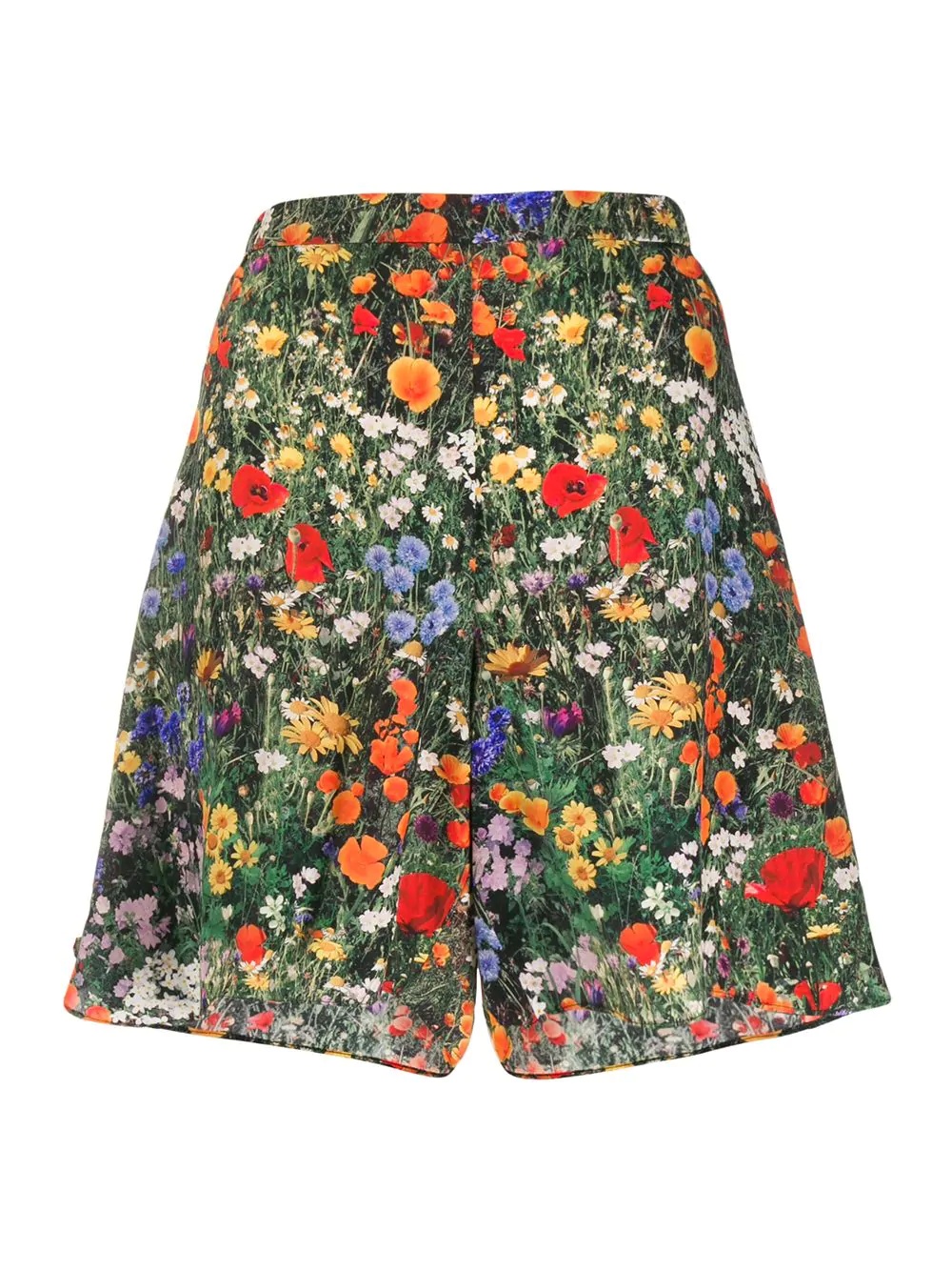 floral A-line shorts - 1