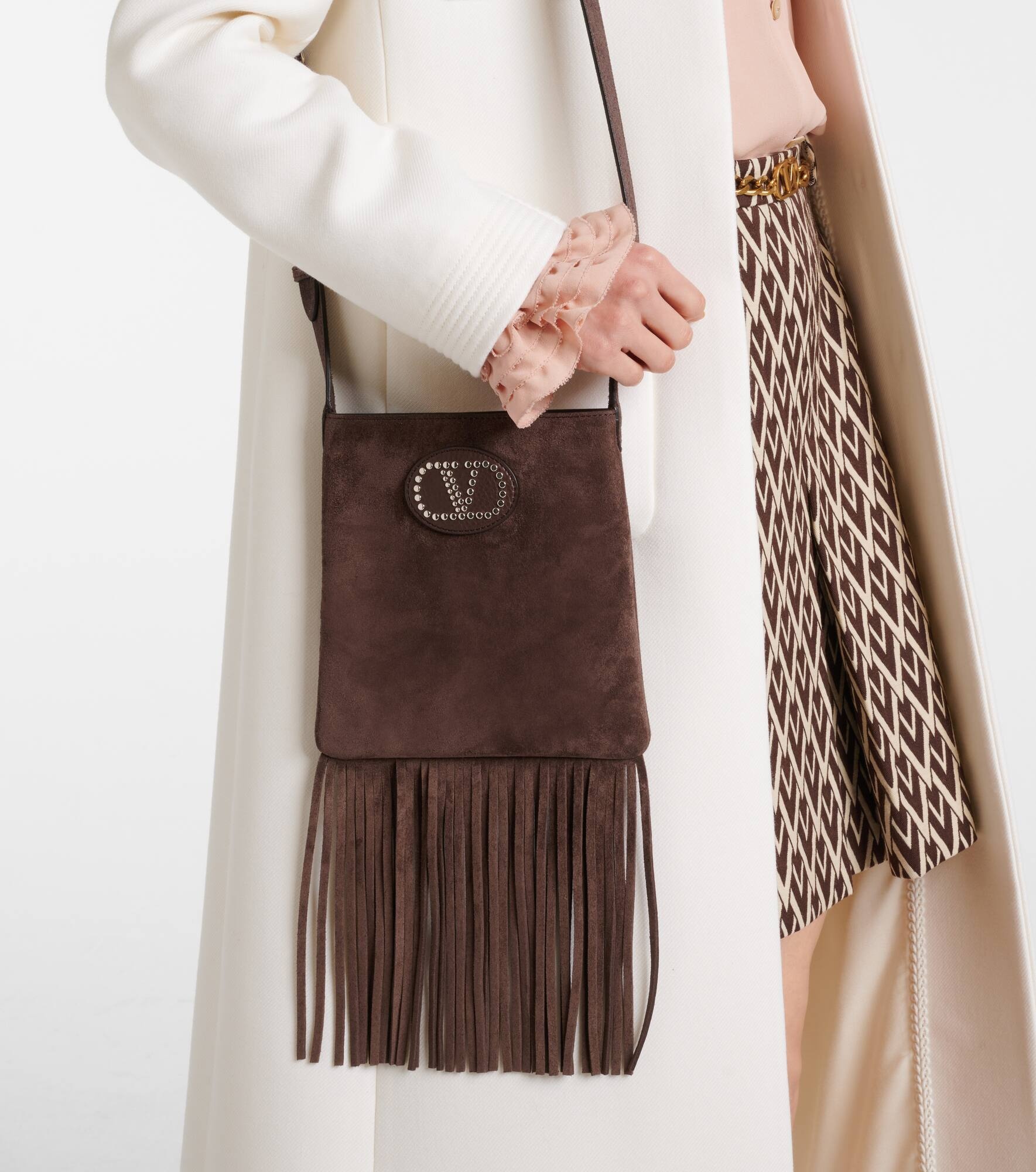 Nellcôte fringed suede crossbody bag - 2