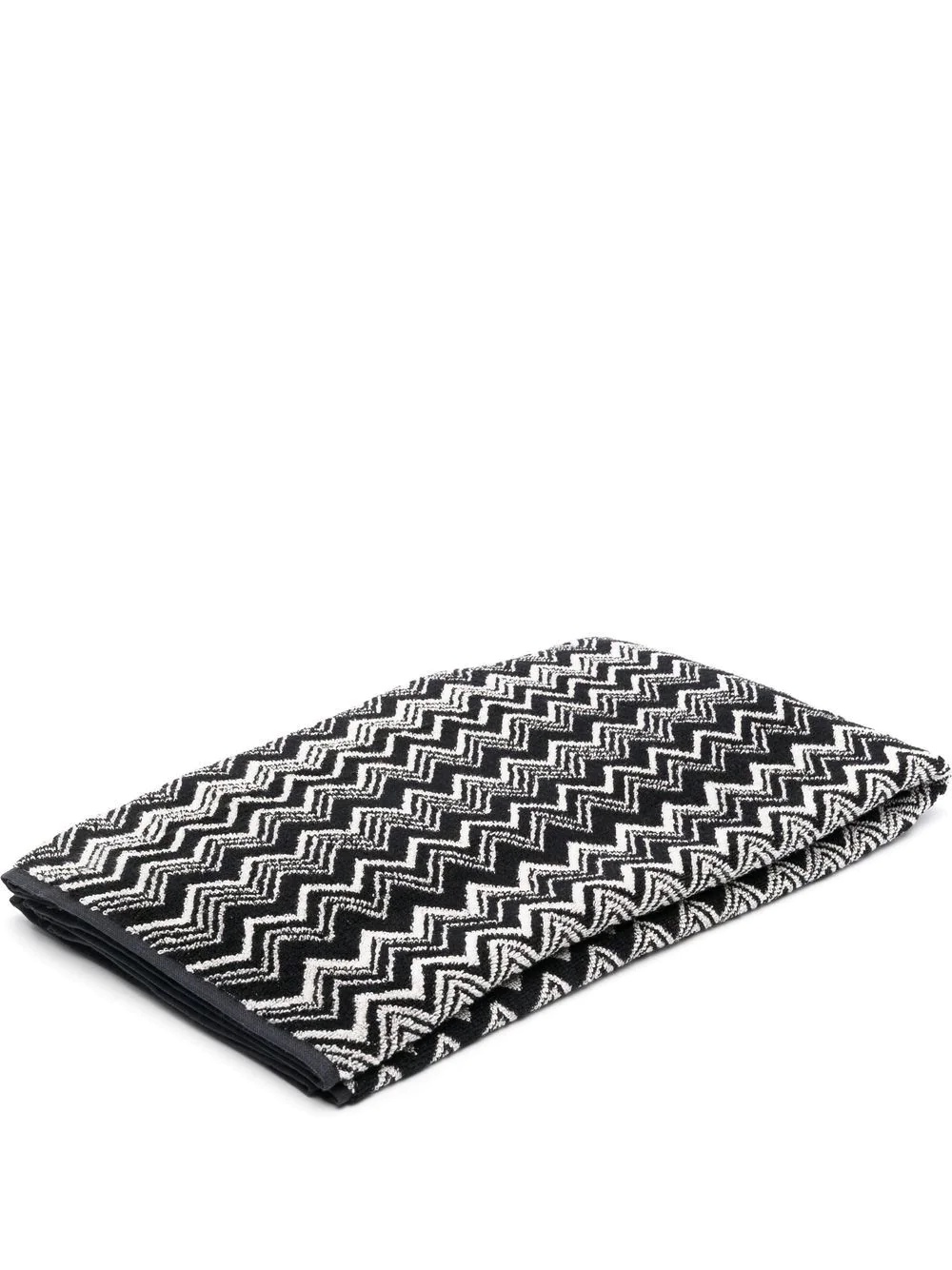 zigzag-pattern beach towel - 1