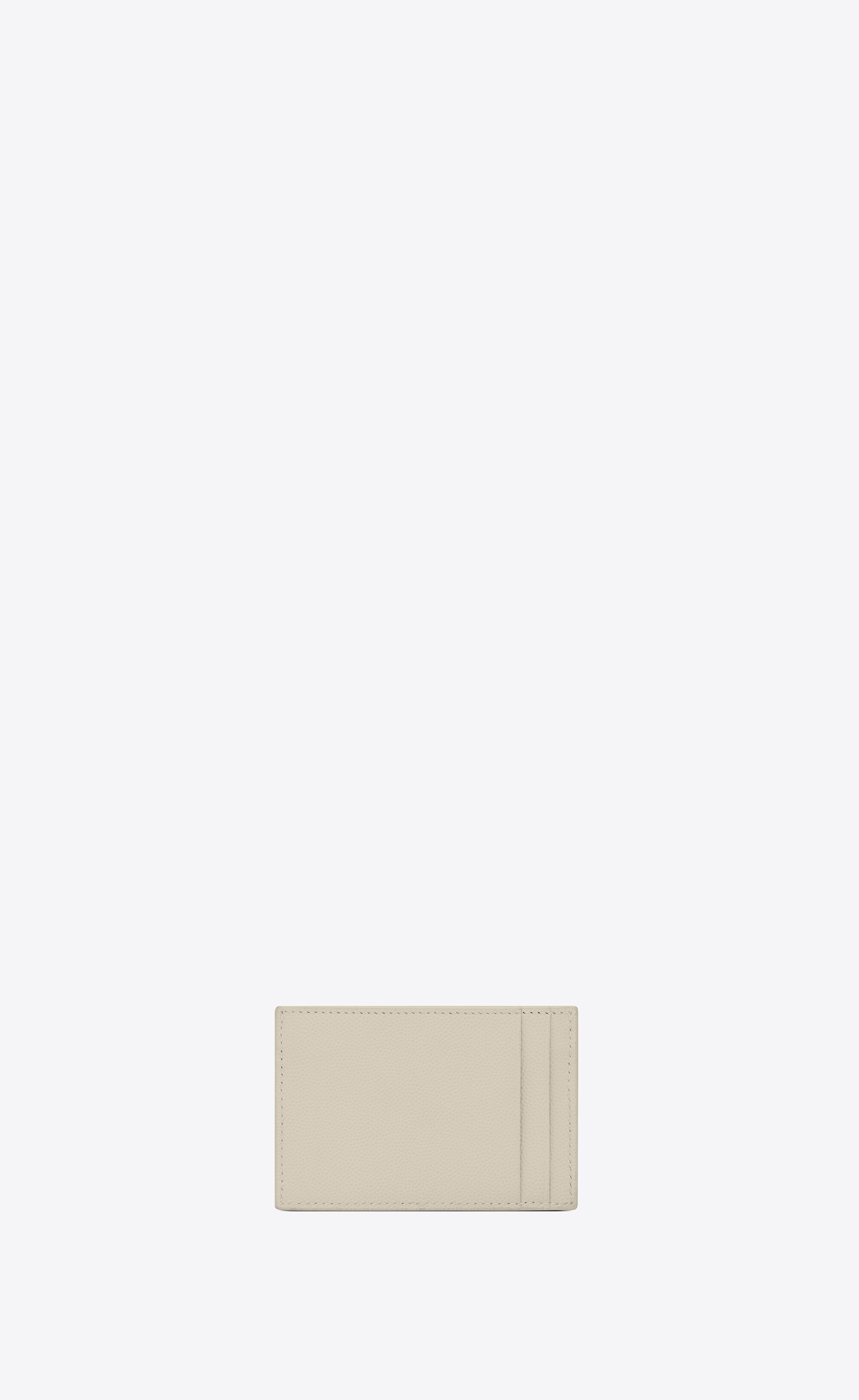 uptown card case in grain de poudre embossed leather - 2