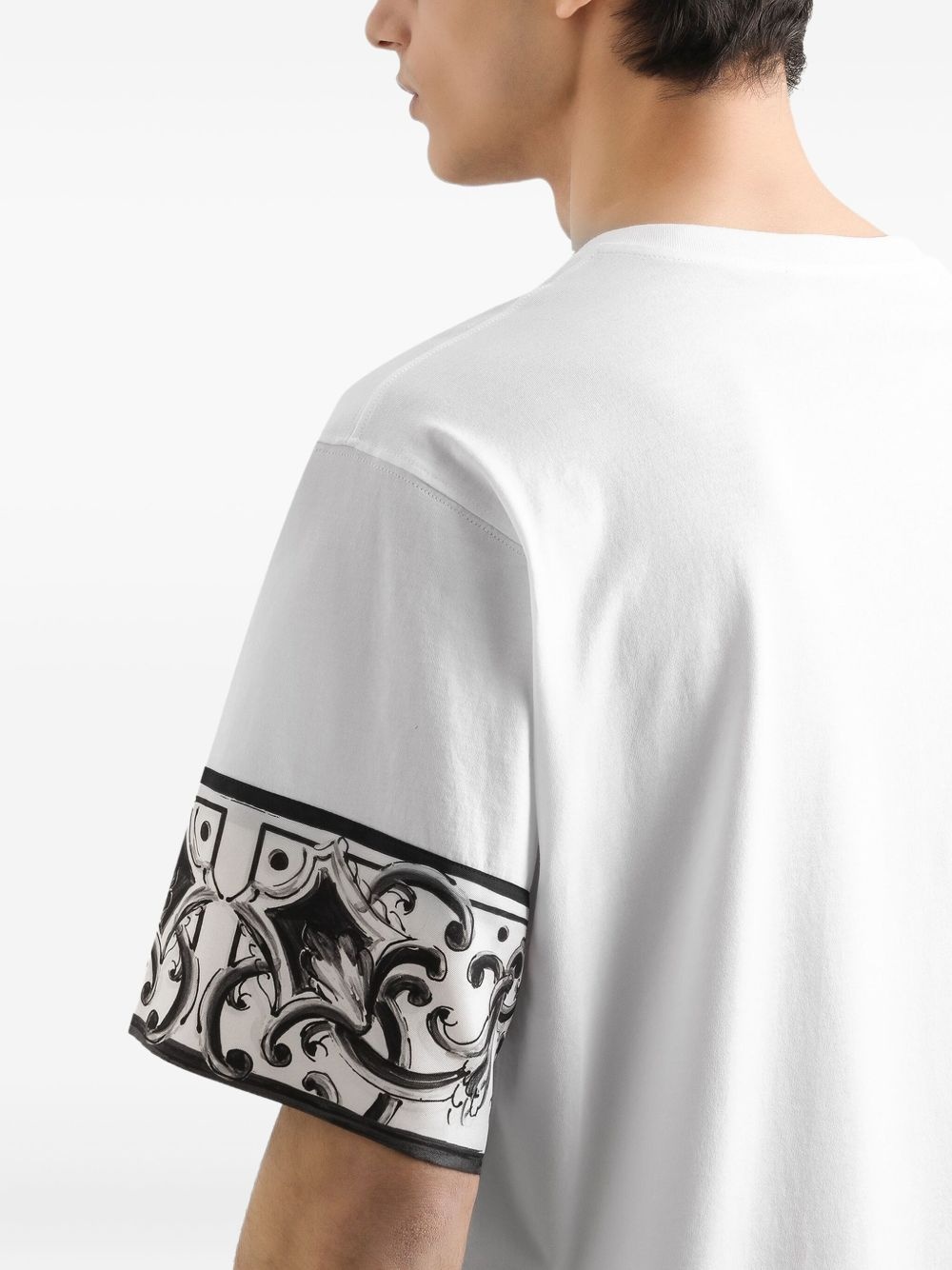 Majolica-print T-shirt - 5
