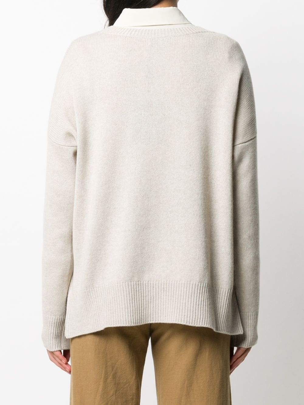 oversized crew neck jumper - 4