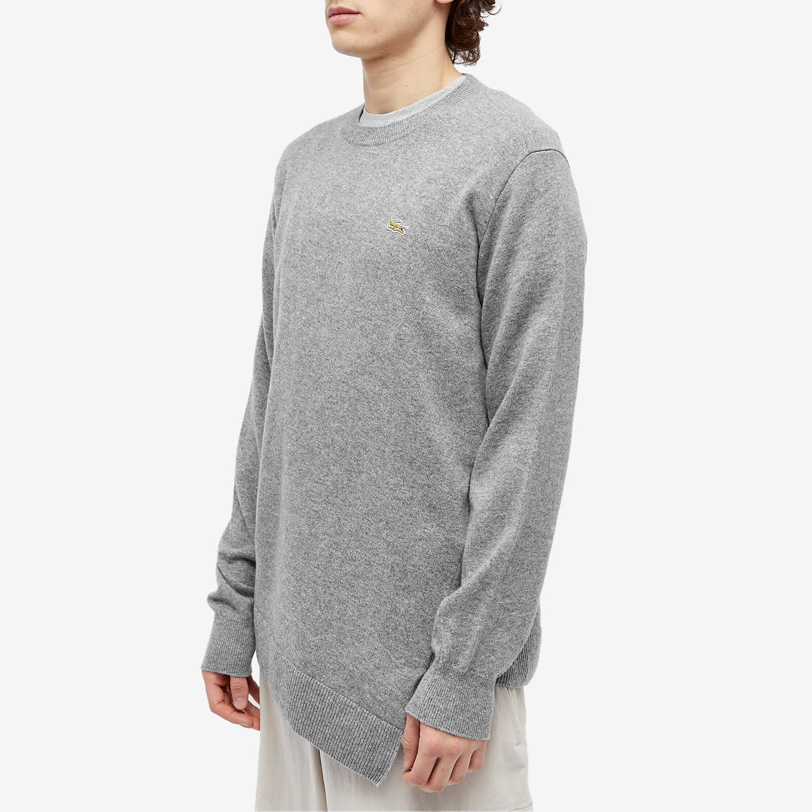 Comme des Garçons SHIRT x Lacoste Asymmetric Crew Knit - 2