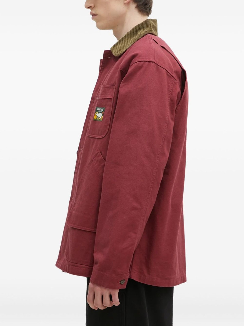 Human Made duck-appliqué overshirt outlook