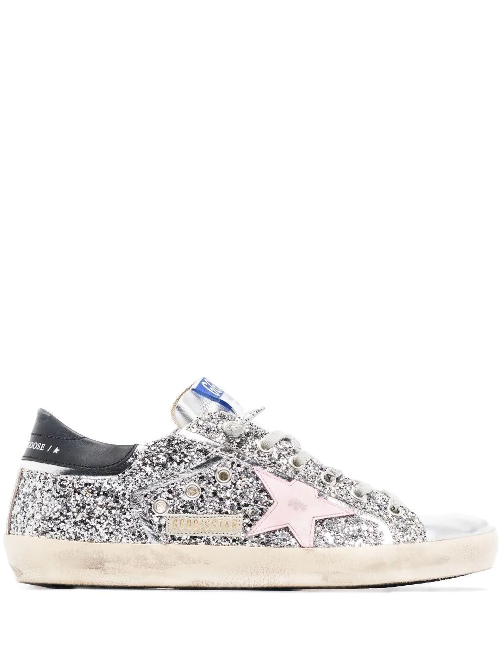 Superstar glitter-embellished trainers - 1