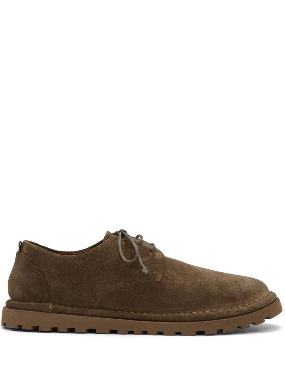 lace-up suede derby shoes - 1